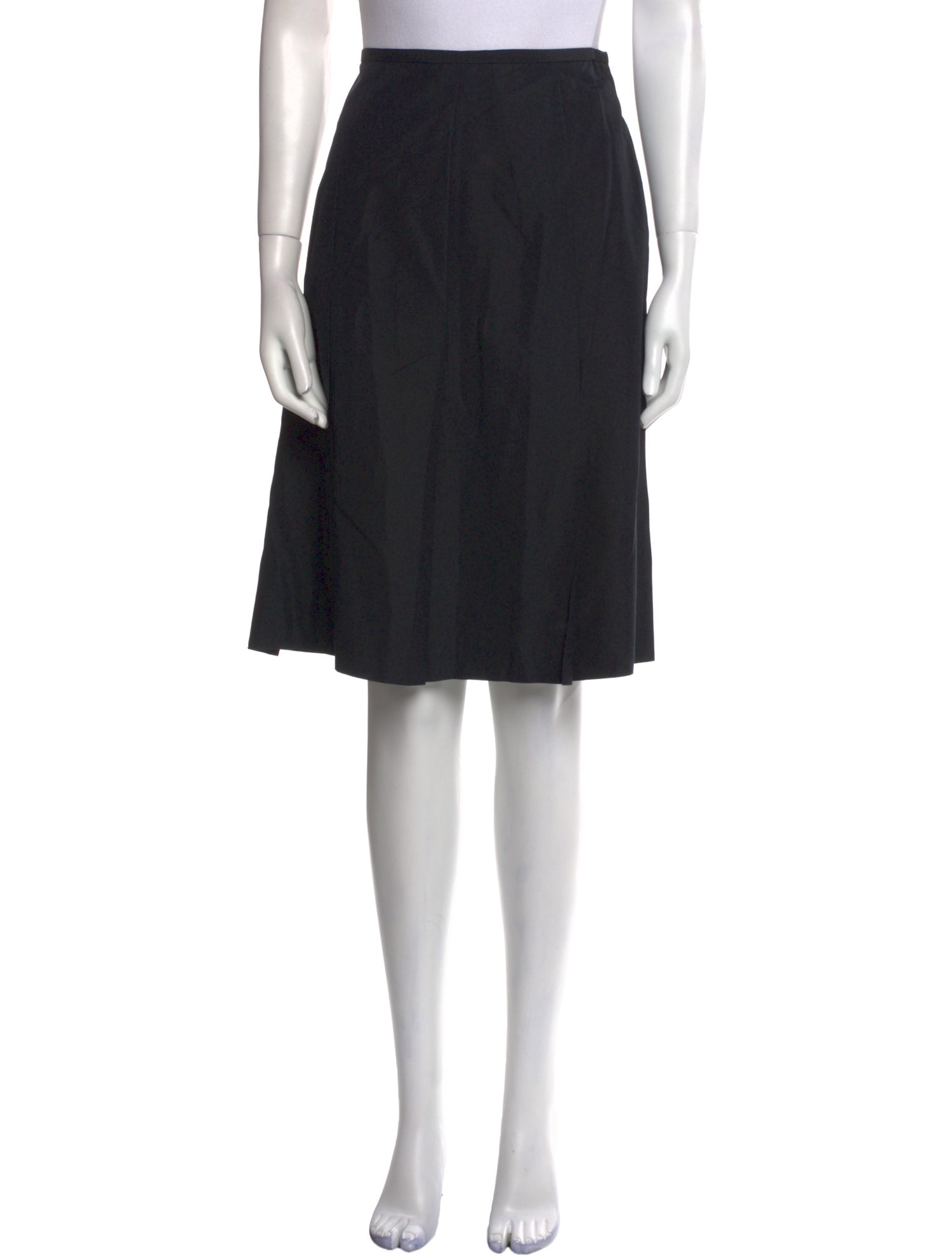 Ralph Lauren Black Label Silk Knee-Length Skirt