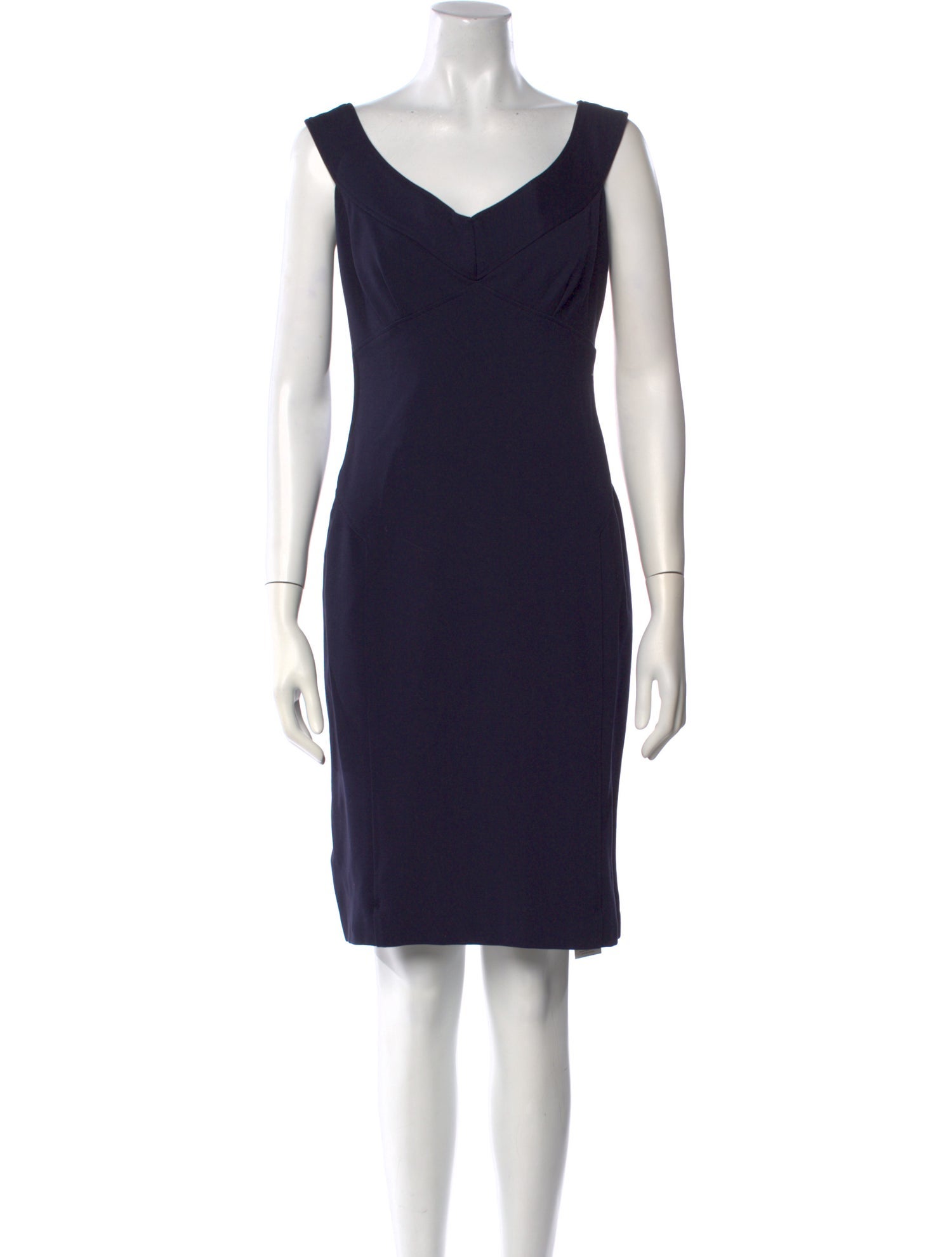 Ralph Lauren Black Label V-Neck Knee-Length Dress