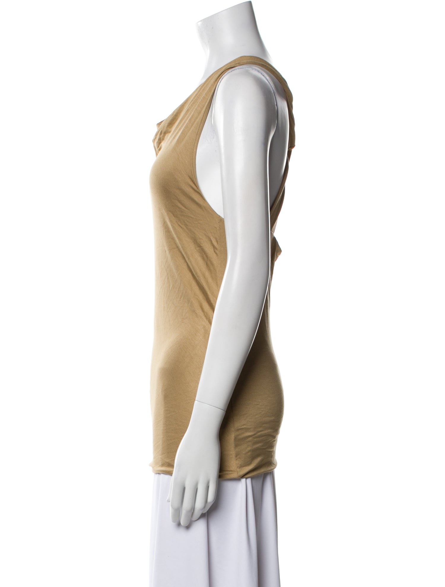 Ralph Lauren Black Label Cowl Neck Sleeveless Top