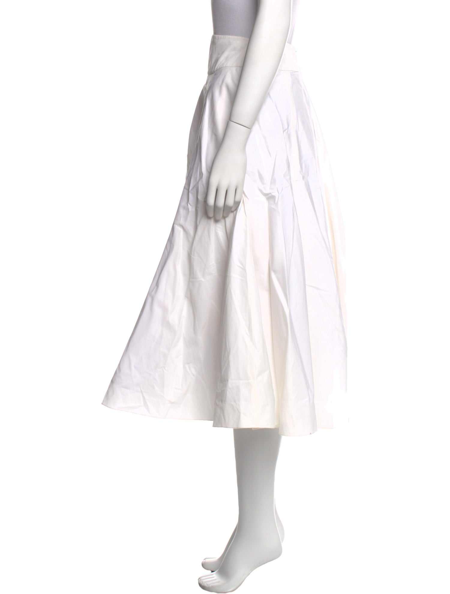 Ralph Lauren Black Label Ruffle Embellishment Midi Length Skirt