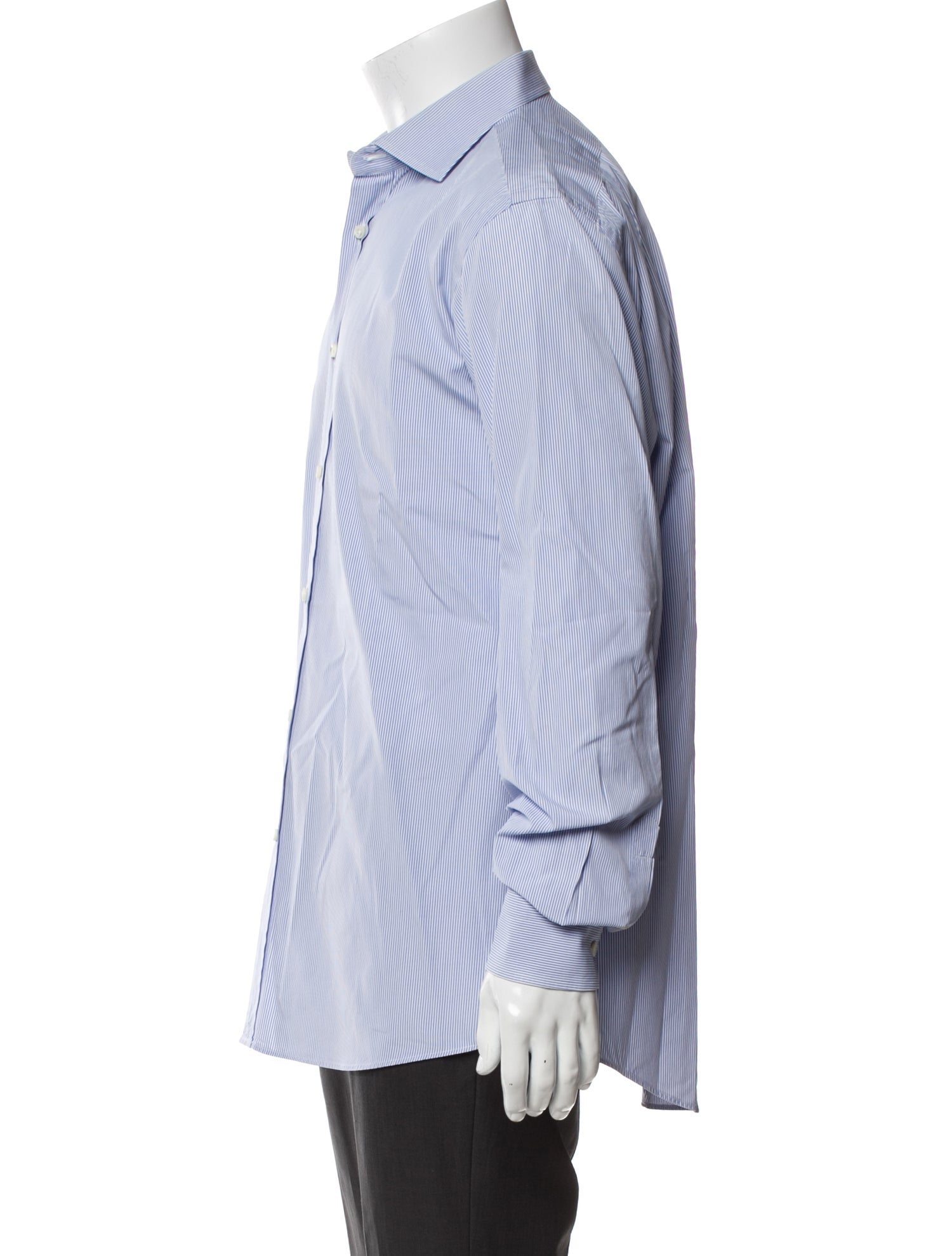 Ralph Lauren Black Label Plaid Print Long Sleeve Dress Shirt