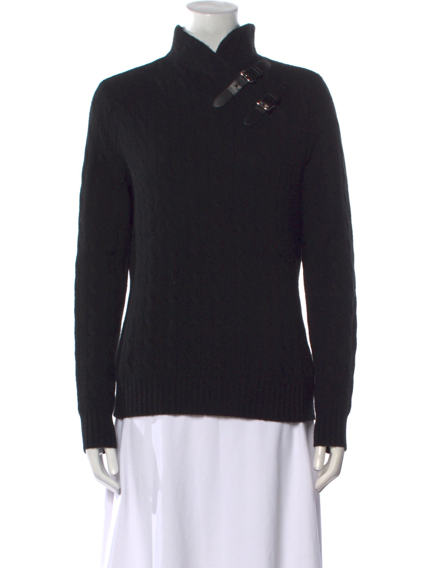 Ralph Lauren Black Label Cashmere Mock Neck Sweater