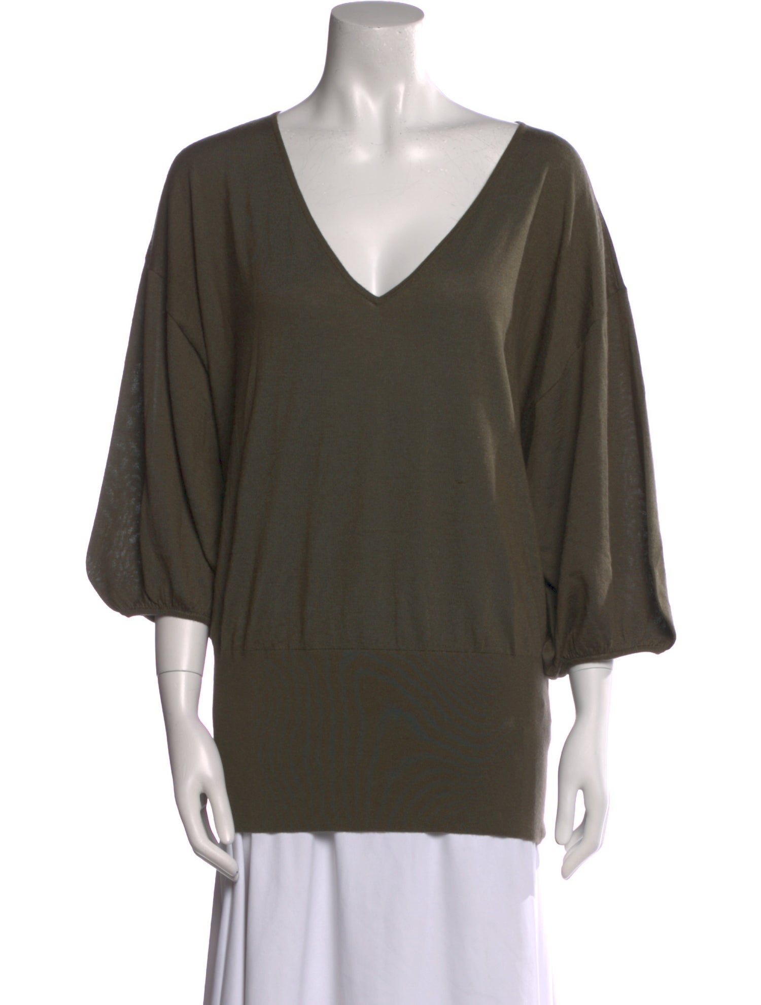 Ralph Lauren Black Label Cashmere V-Neck Top