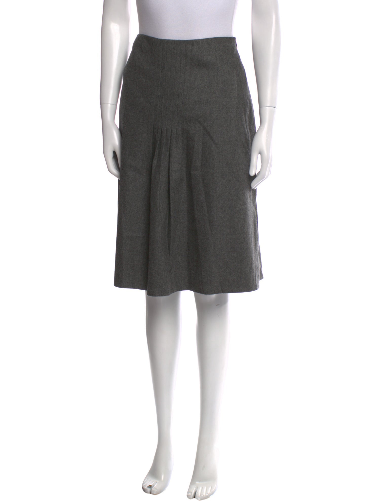 Ralph Lauren Black Label Lambswool Knee-Length Skirt