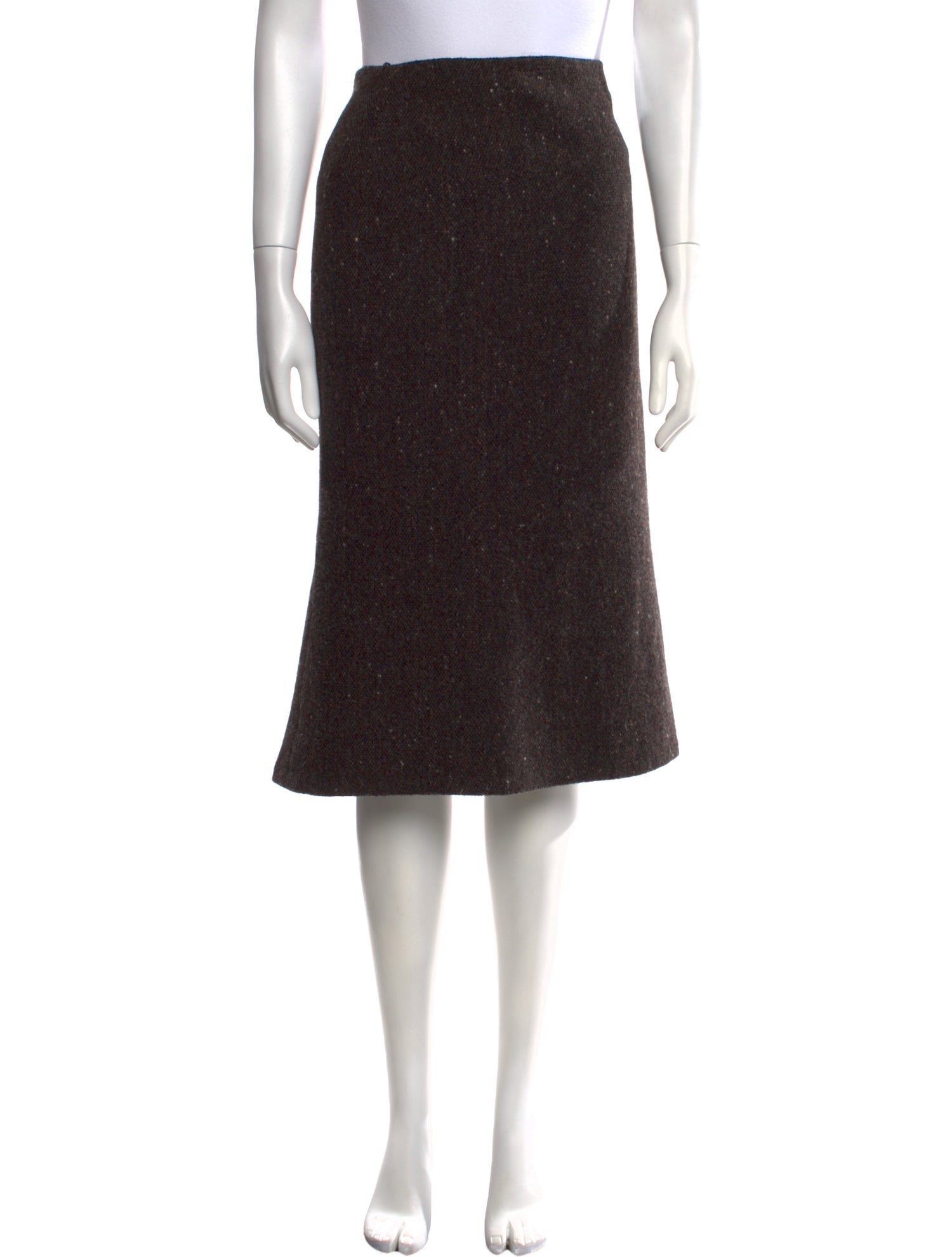 Ralph Lauren Black Label Wool Midi Length Skirt