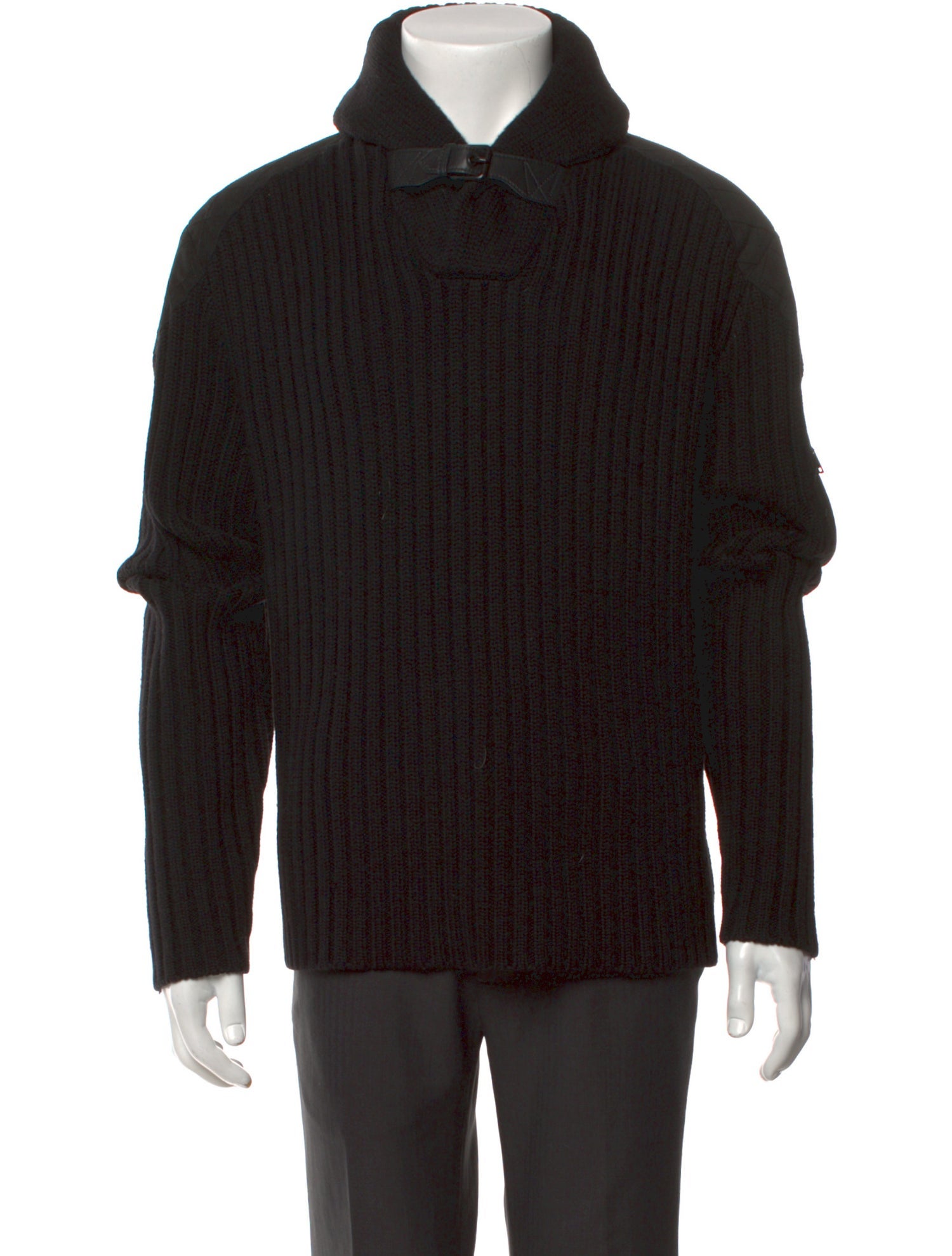 Ralph Lauren Black Label Collar Long Sleeve Polo Sweater