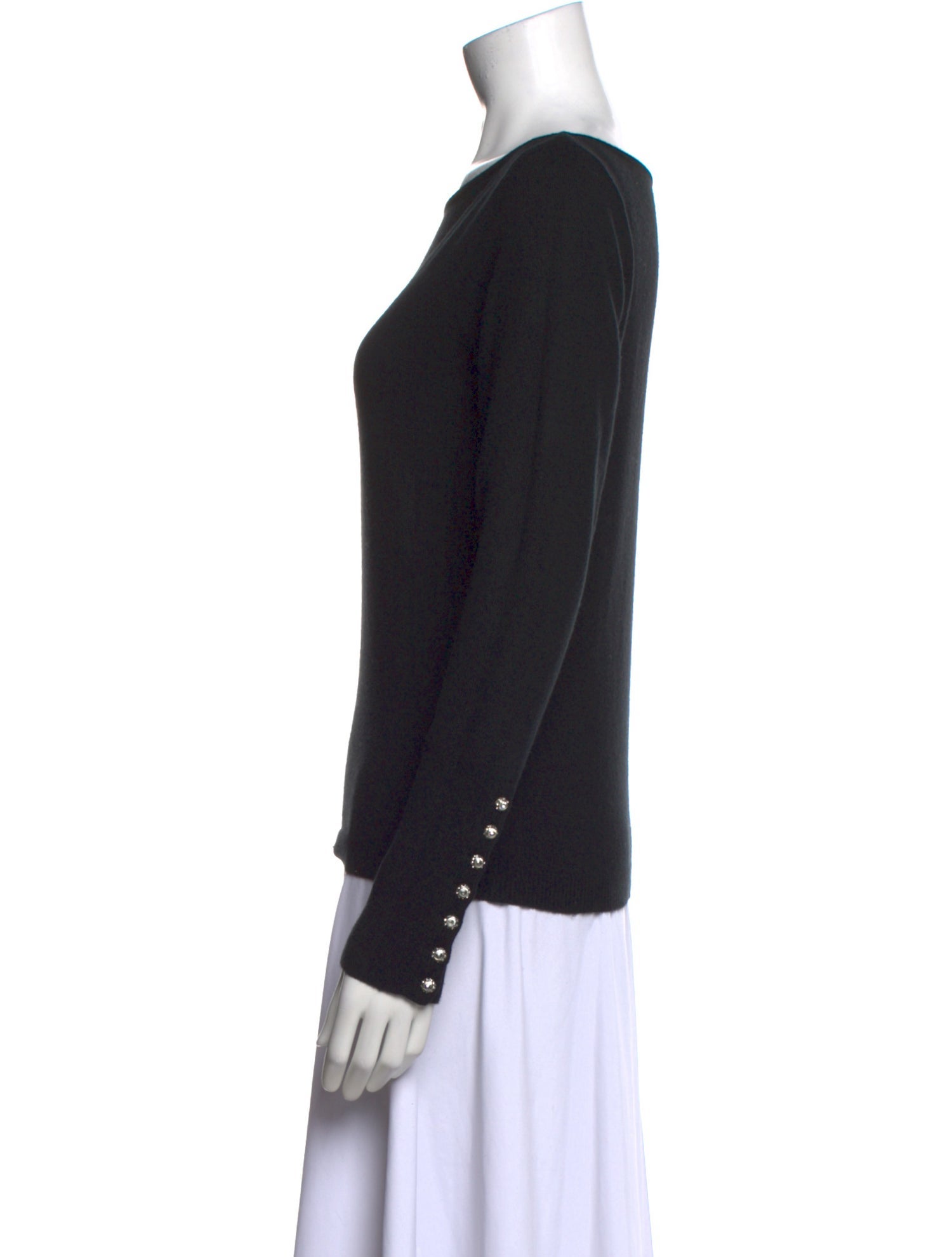 Ralph Lauren Black Label Cashmere Bateau Neckline Sweater