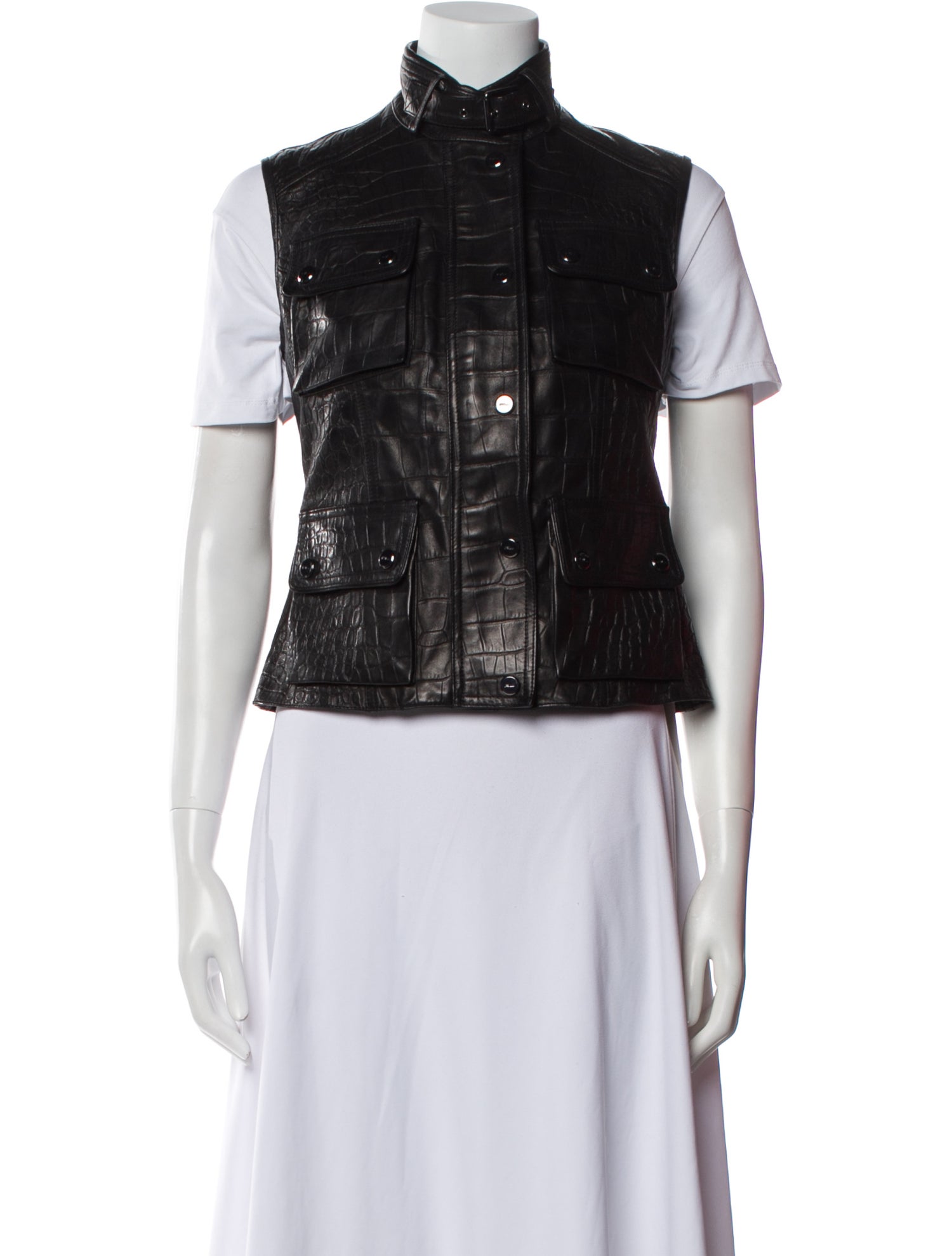 Ralph Lauren Black Label Leather Vest
