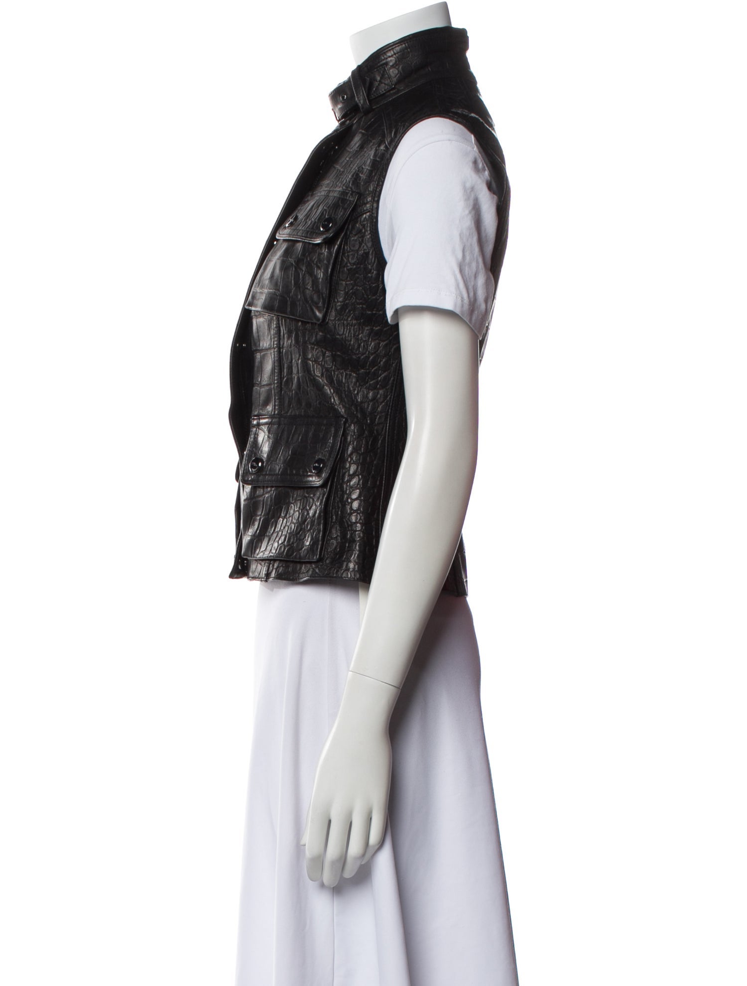 Ralph Lauren Black Label Leather Vest