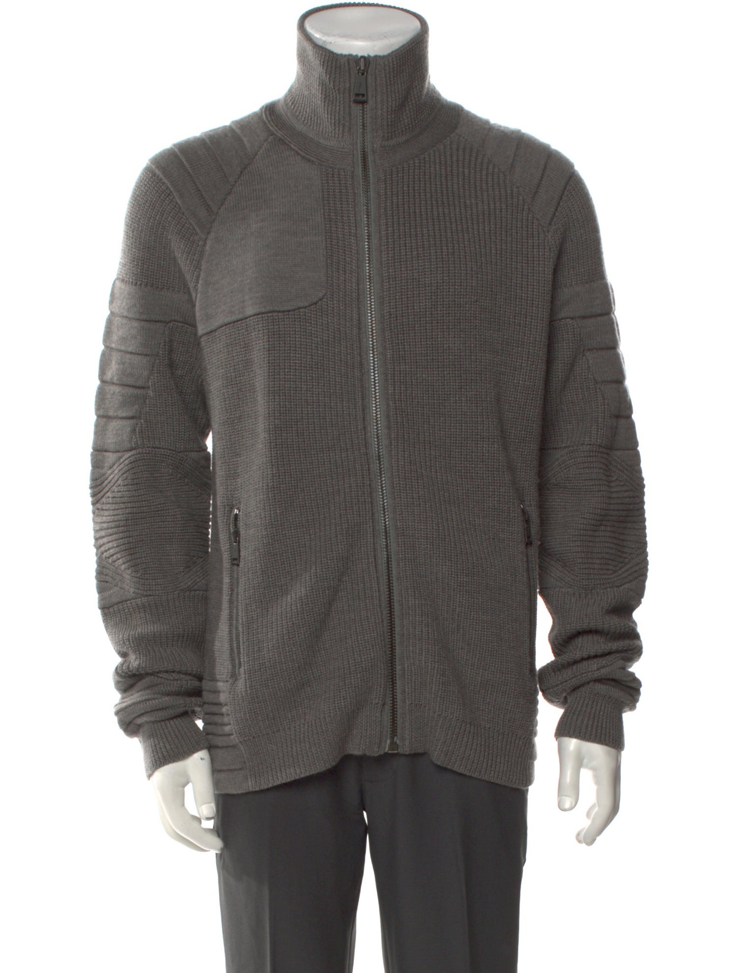 Ralph Lauren Black Label Merino Wool Turtleneck Cardigan