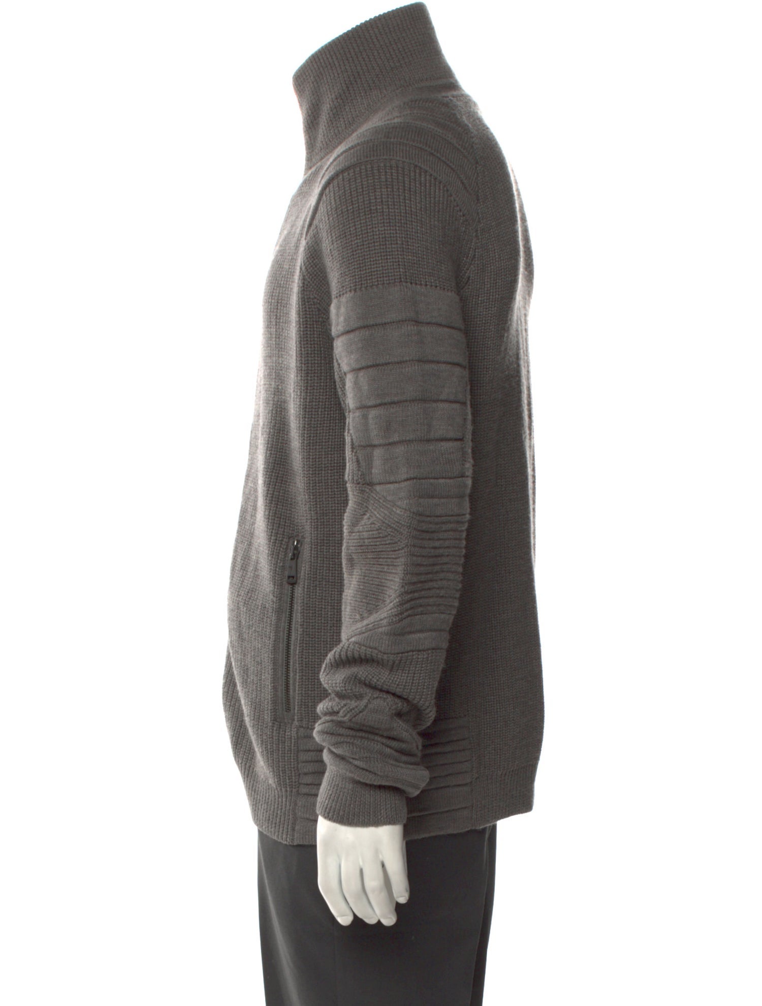 Ralph Lauren Black Label Merino Wool Turtleneck Cardigan