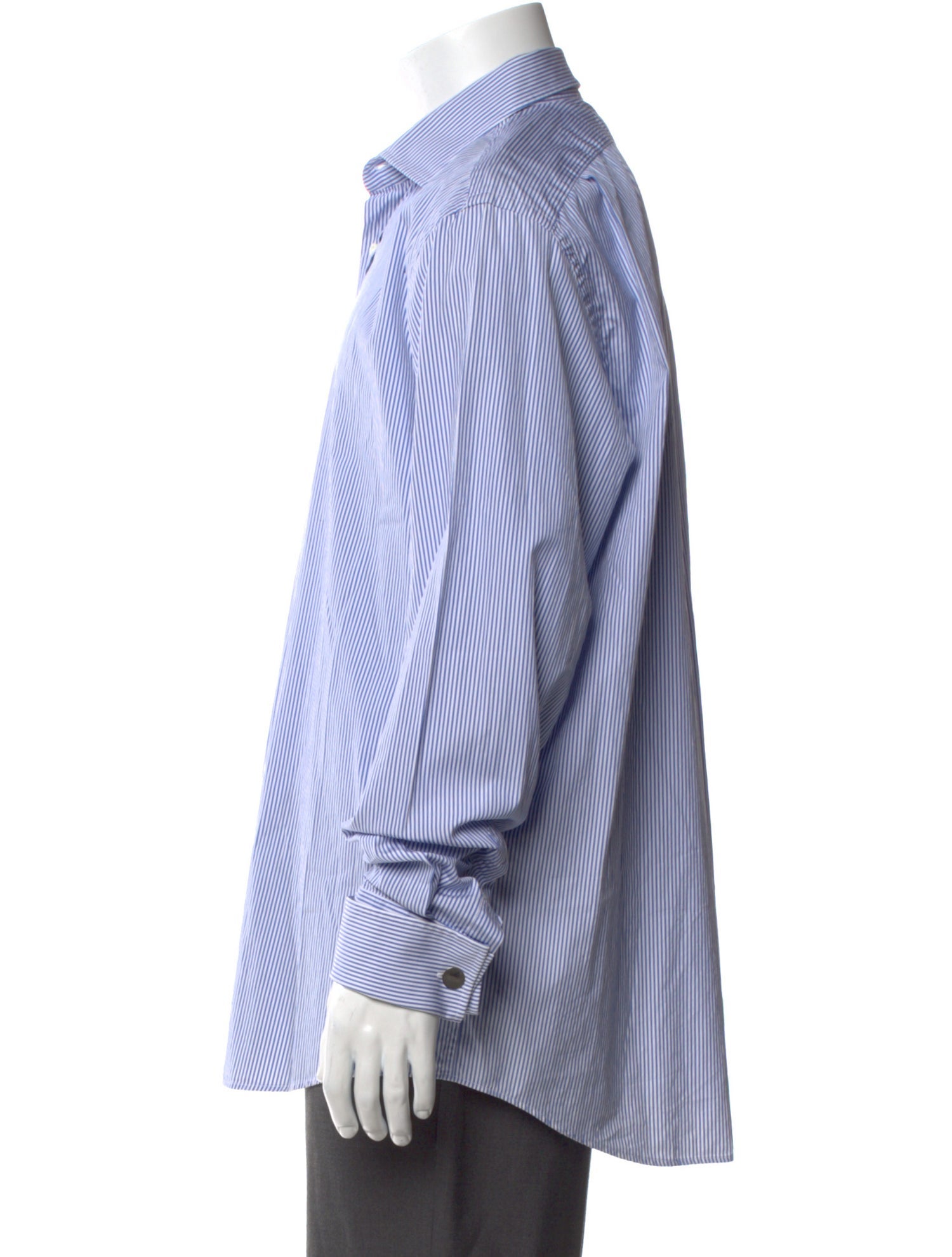 Ralph Lauren Black Label Striped Long Sleeve Dress Shirt