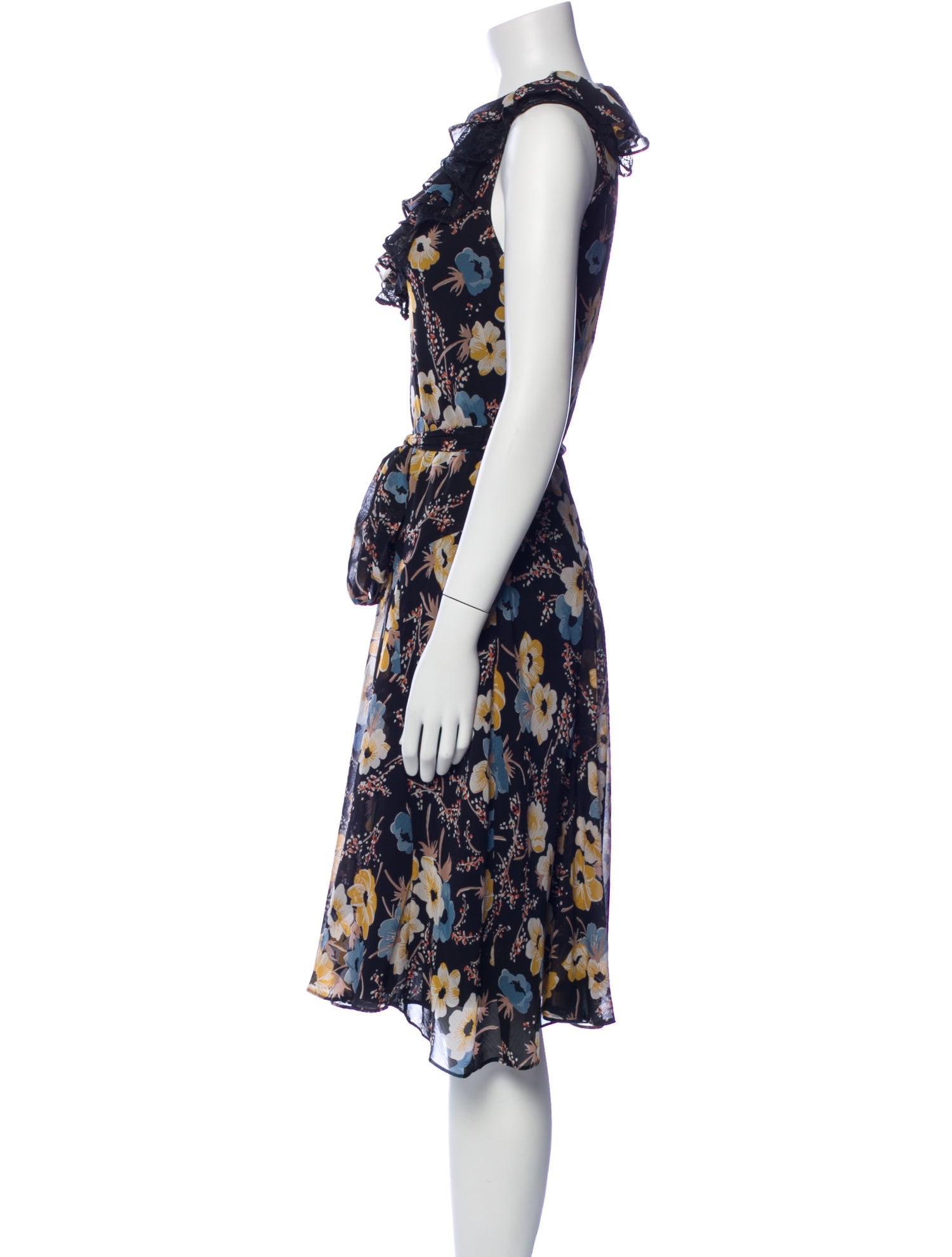 Lauren Ralph Lauren Floral Print Midi Length Dress