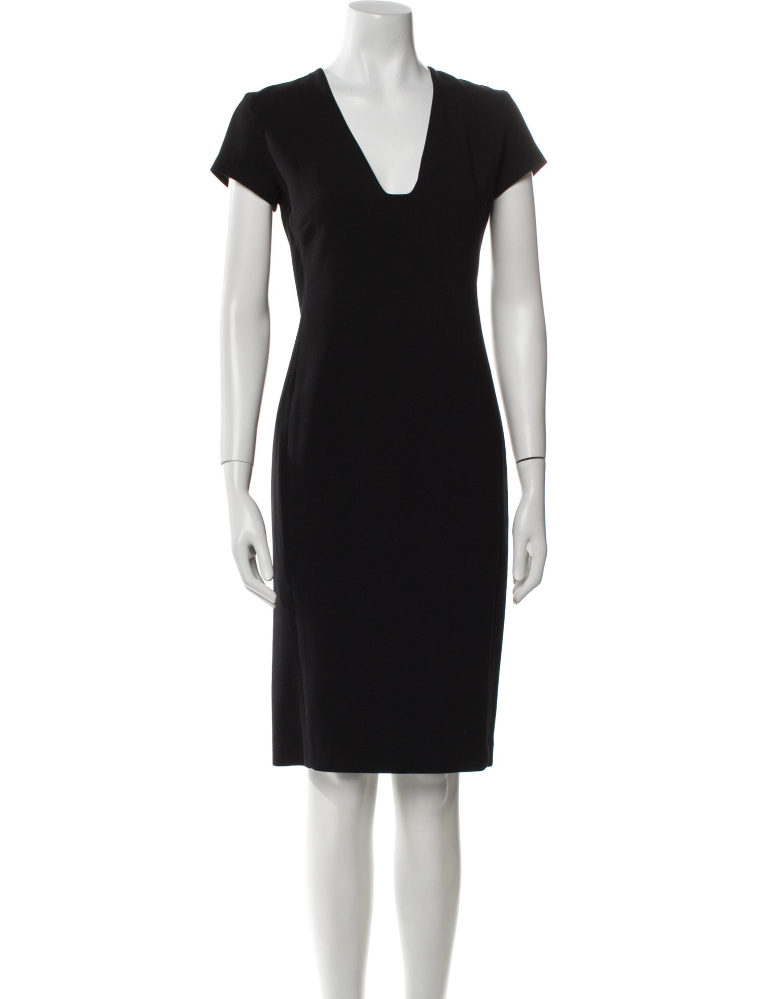 Ralph Lauren Black Label Wool Knee-Length Dress