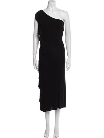 Ralph Lauren Black Label One-Shoulder Long Dress