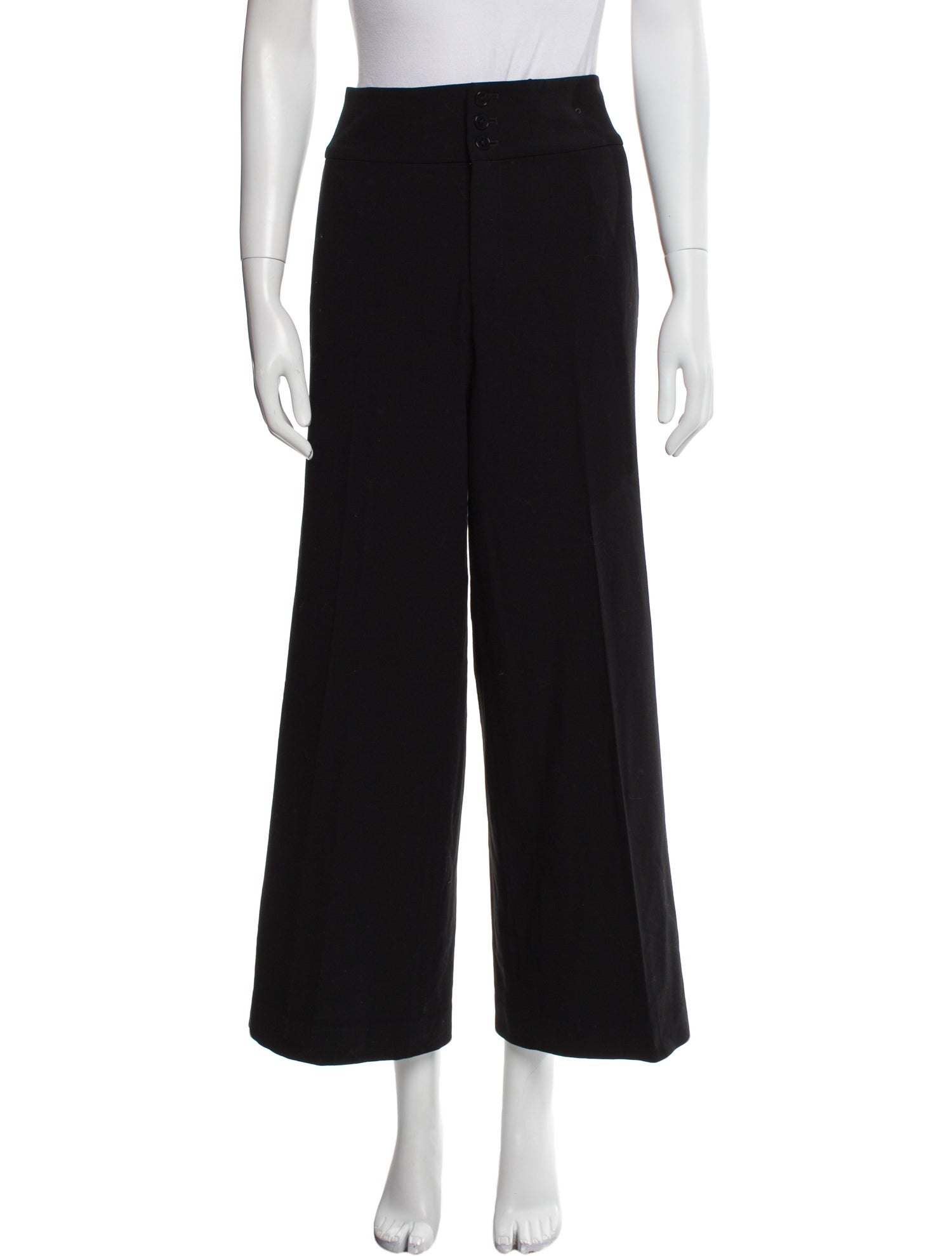 Ralph Lauren Black Label Wool Wide Leg Pants