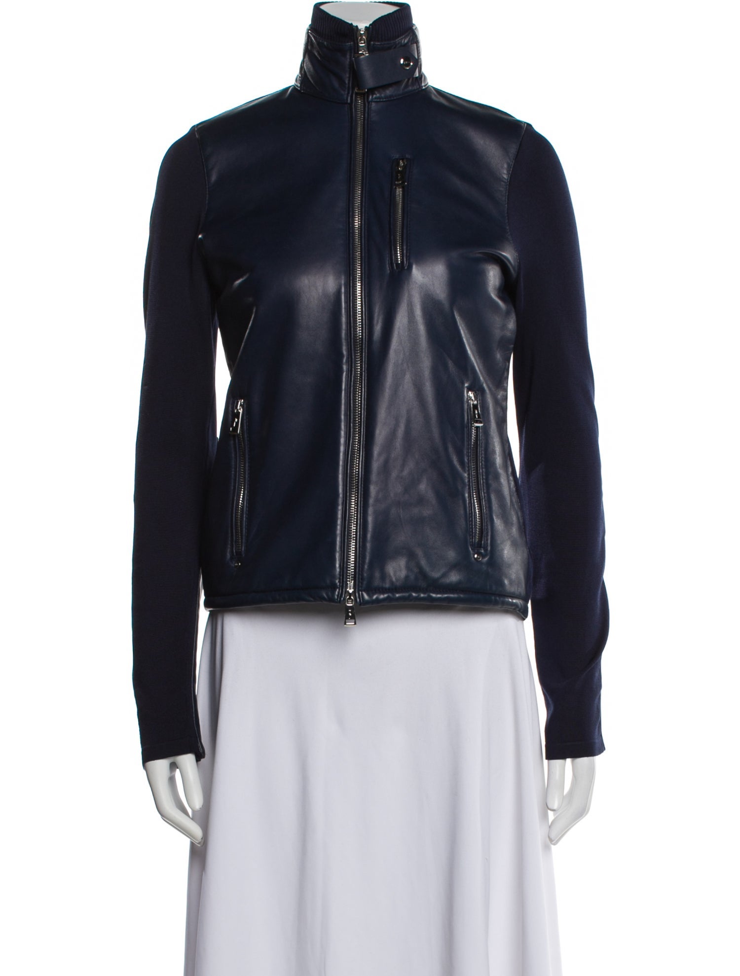 Ralph Lauren Black Label Silk Biker Jacket
