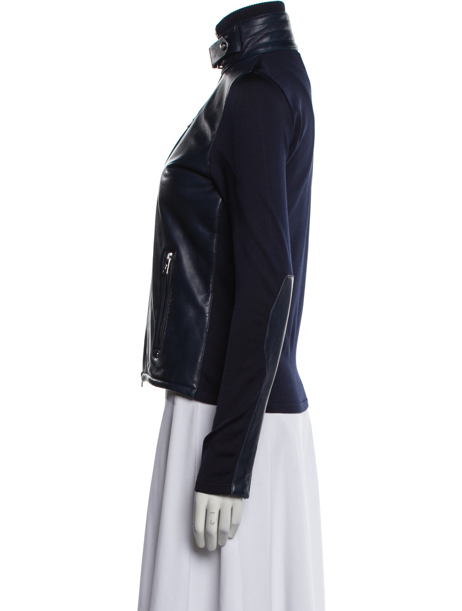 Ralph Lauren Black Label Silk Biker Jacket