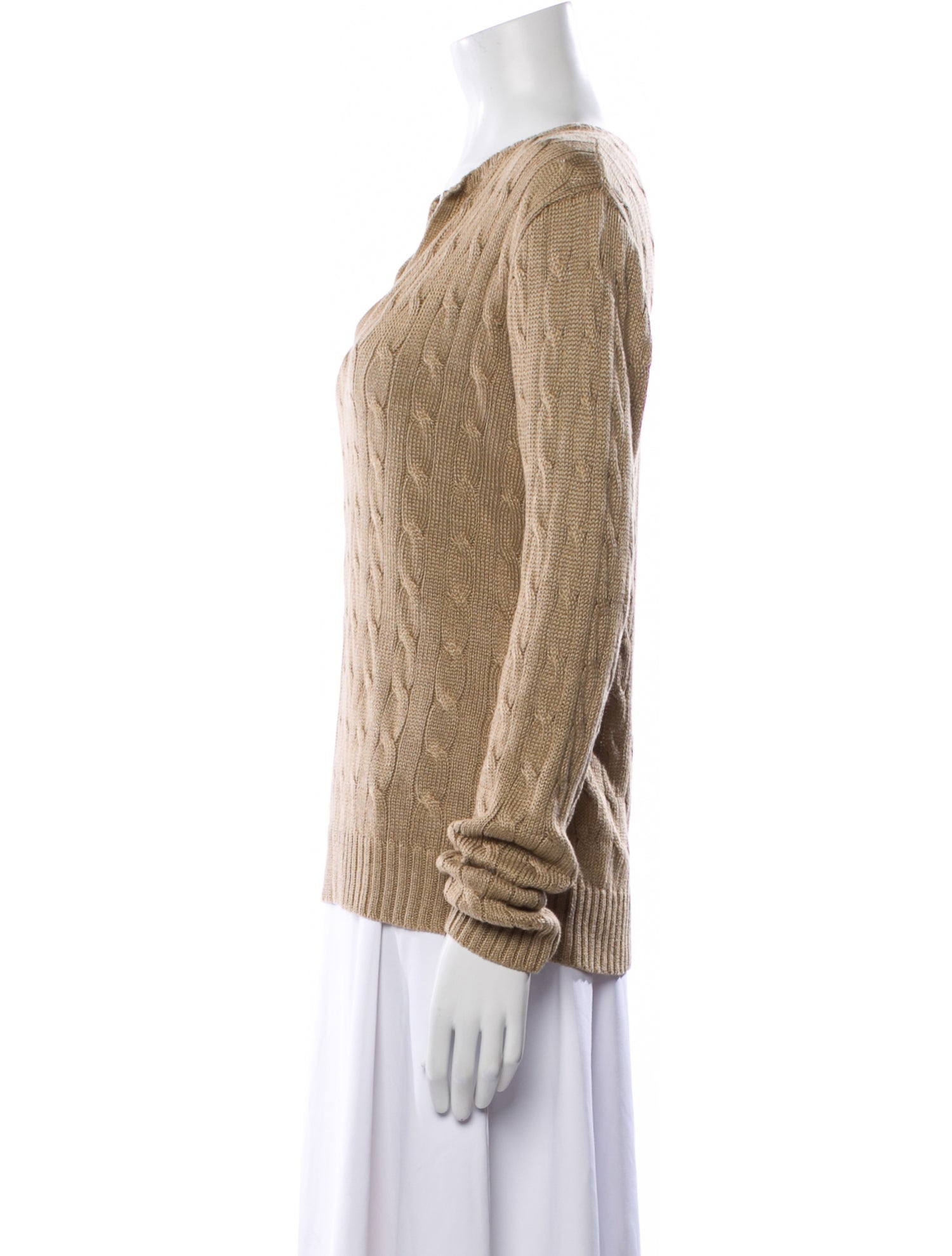 Ralph Lauren Black Label Linen V-Neck Sweater