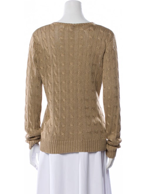 Ralph Lauren Black Label Linen V-Neck Sweater