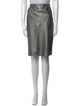 Ralph Lauren Black Label Lambskin Knee-Length Skirt
