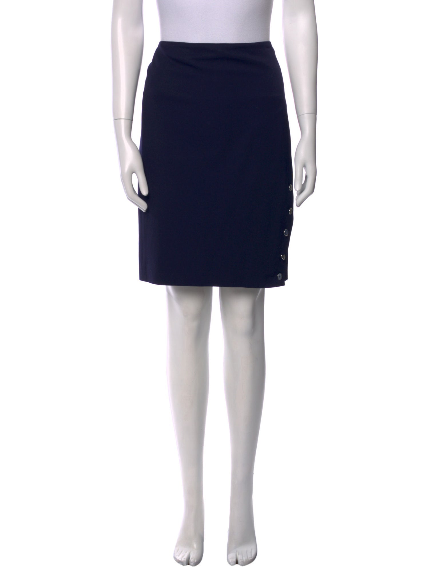 Ralph Lauren Black Label Wool Knee-Length Skirt