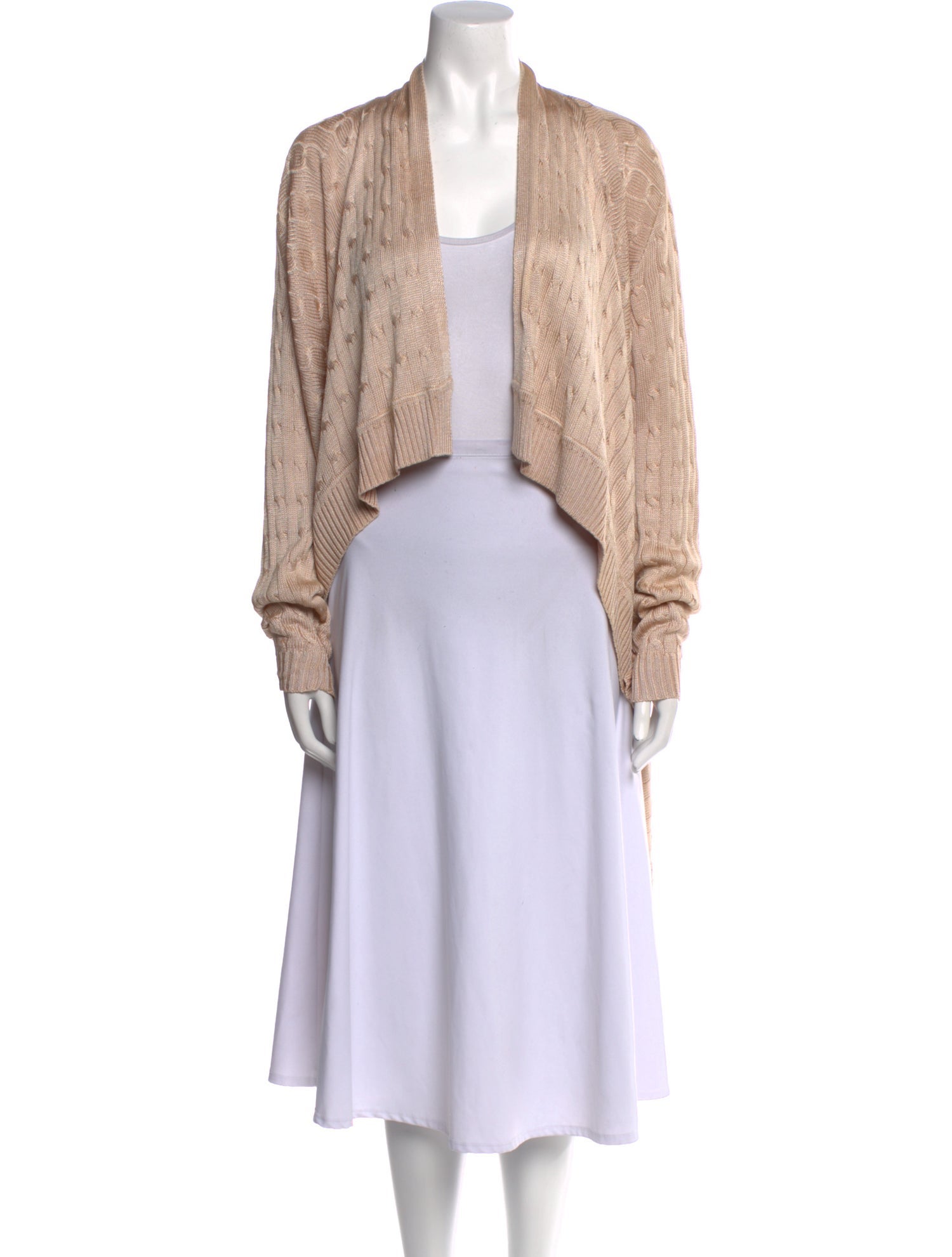 Ralph Lauren Black Label Silk Open Front Sweater