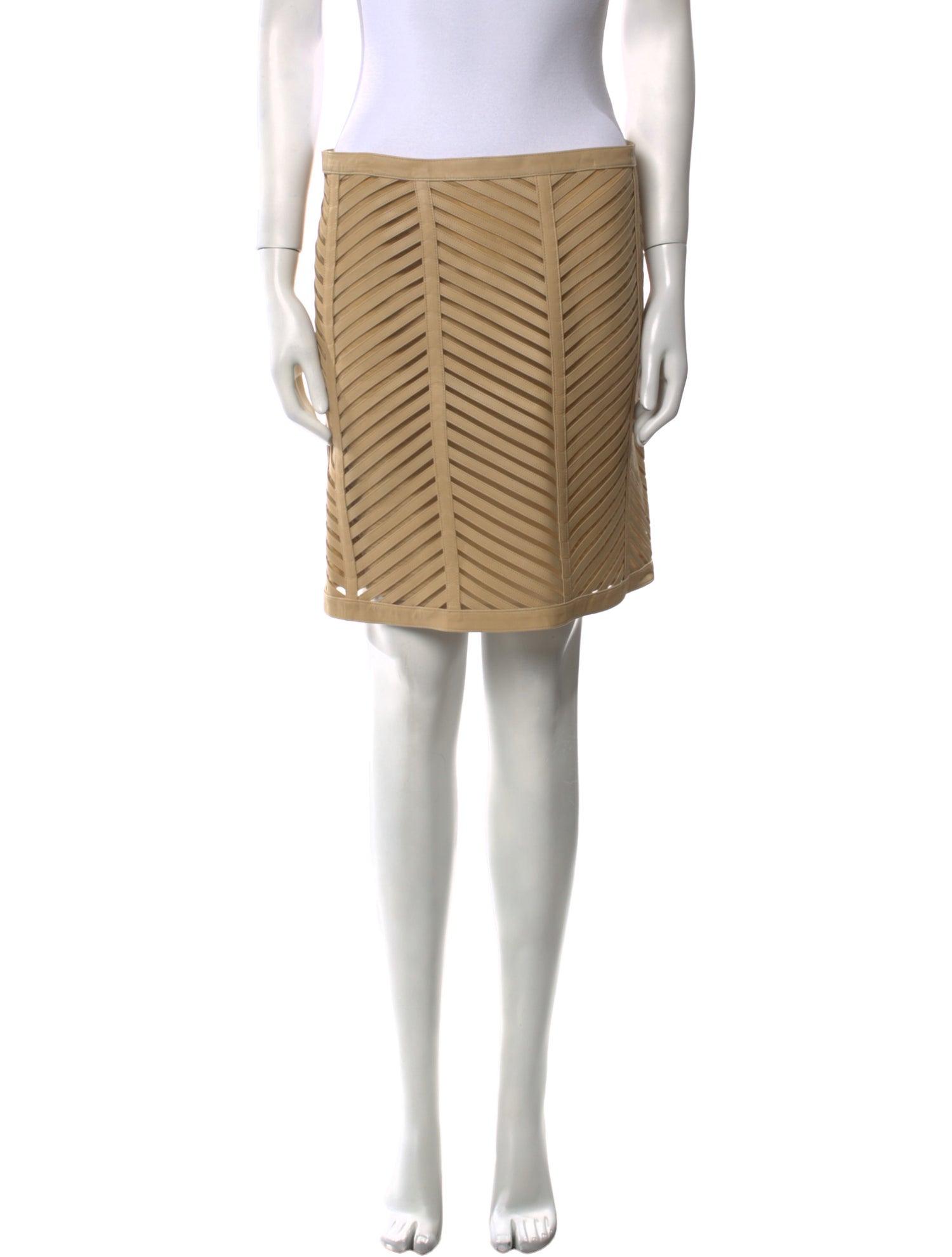 Ralph Lauren Black Label Leather Mini Skirt