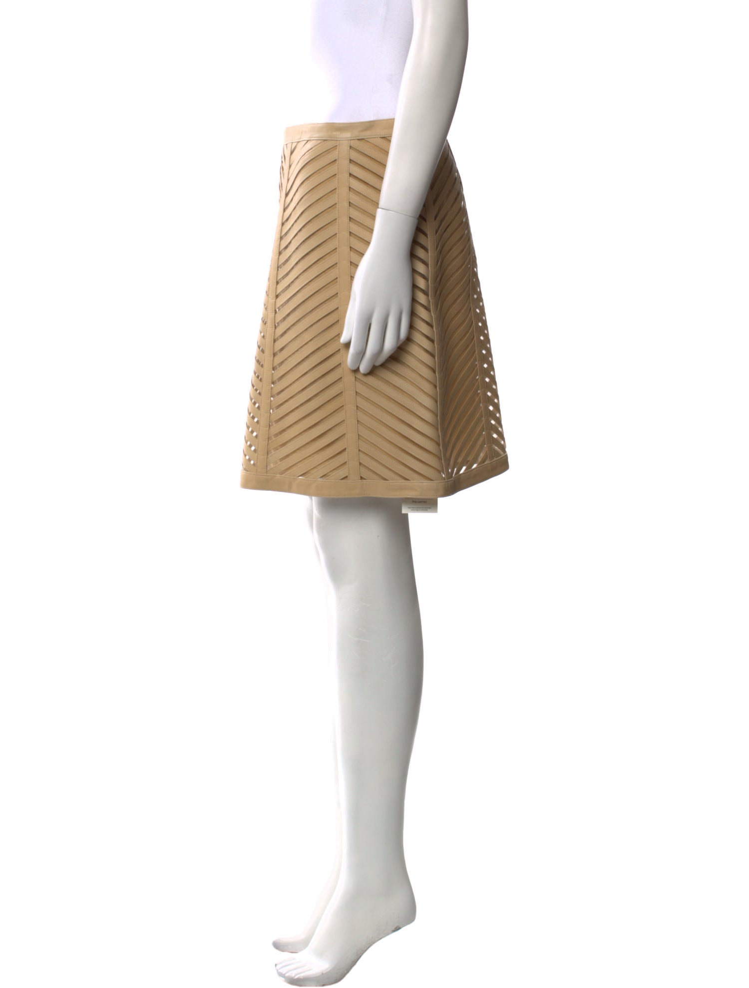 Ralph Lauren Black Label Leather Mini Skirt