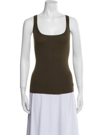 Ralph Lauren Black Label Lambswool Scoop Neck Top