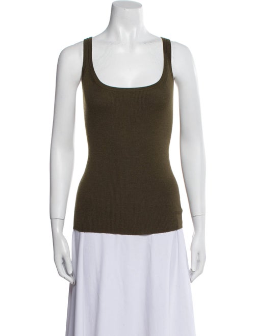 Ralph Lauren Black Label Lambswool Scoop Neck Top