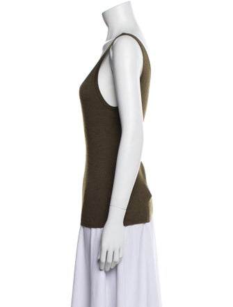 Ralph Lauren Black Label Lambswool Scoop Neck Top