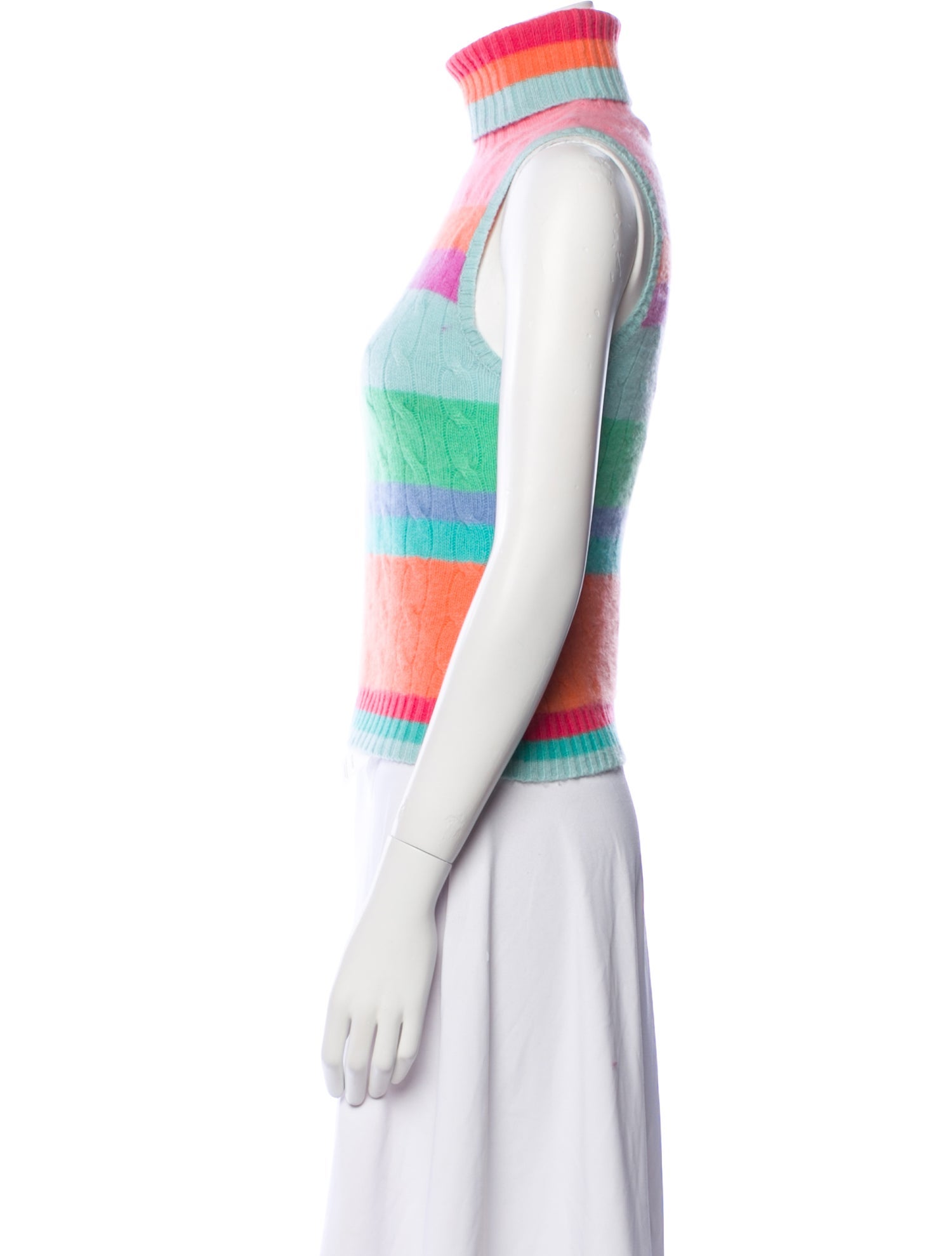 Ralph Lauren Black Label Cashmere Striped Sweater