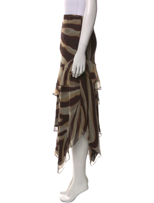 Ralph Lauren Black Label Silk Midi Length Skirt