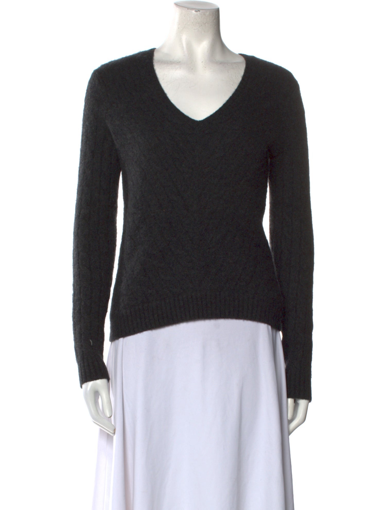 Ralph Lauren Black Label Ralph Lauren Grey Label Cashmere V-Neck Sweater