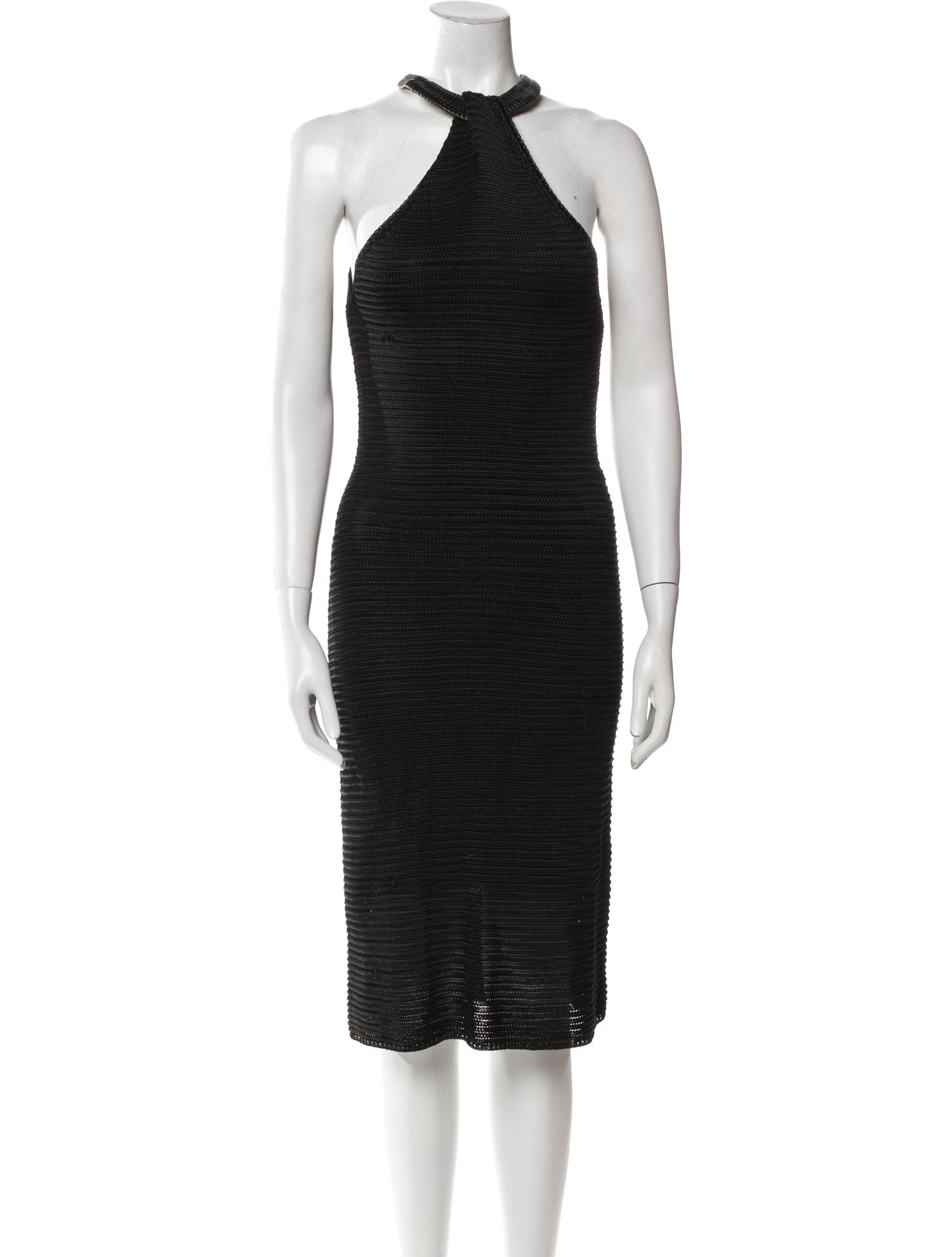 Ralph Lauren Black Label Halterneck Knee-Length Dress