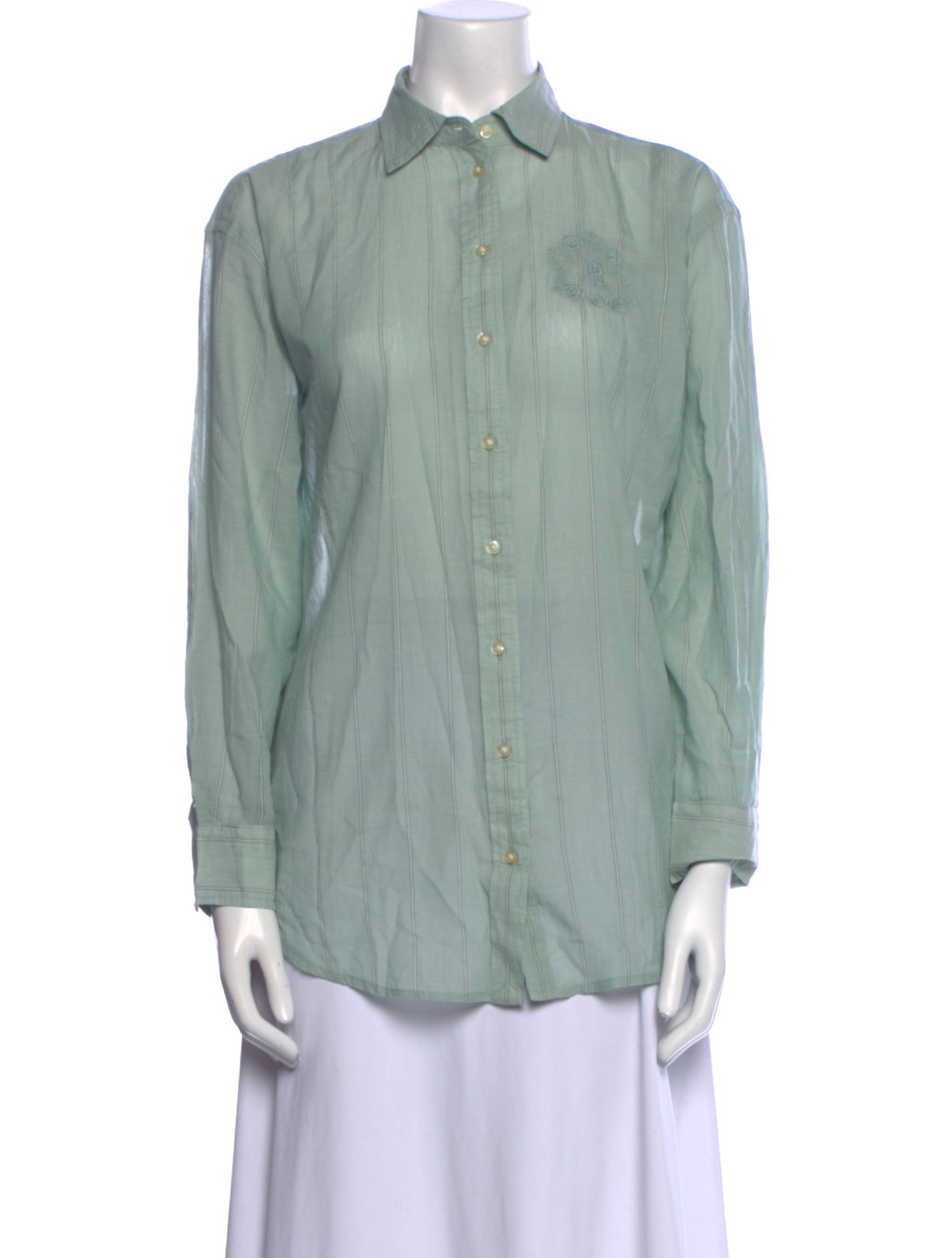 Lauren Ralph Lauren Long Sleeve Button-Up Top