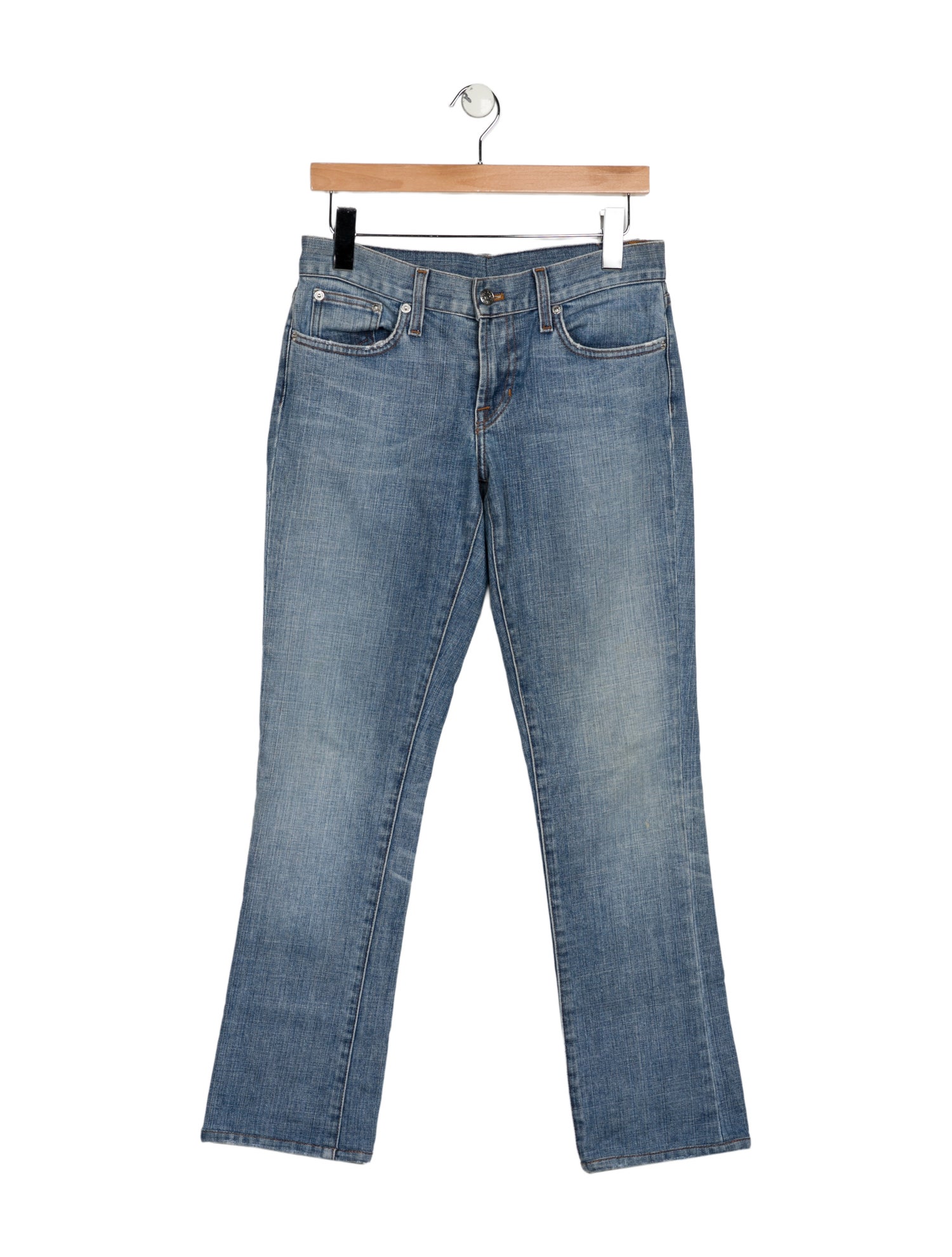 Ralph Lauren Black Label Mid-Rise Straight Leg Jeans