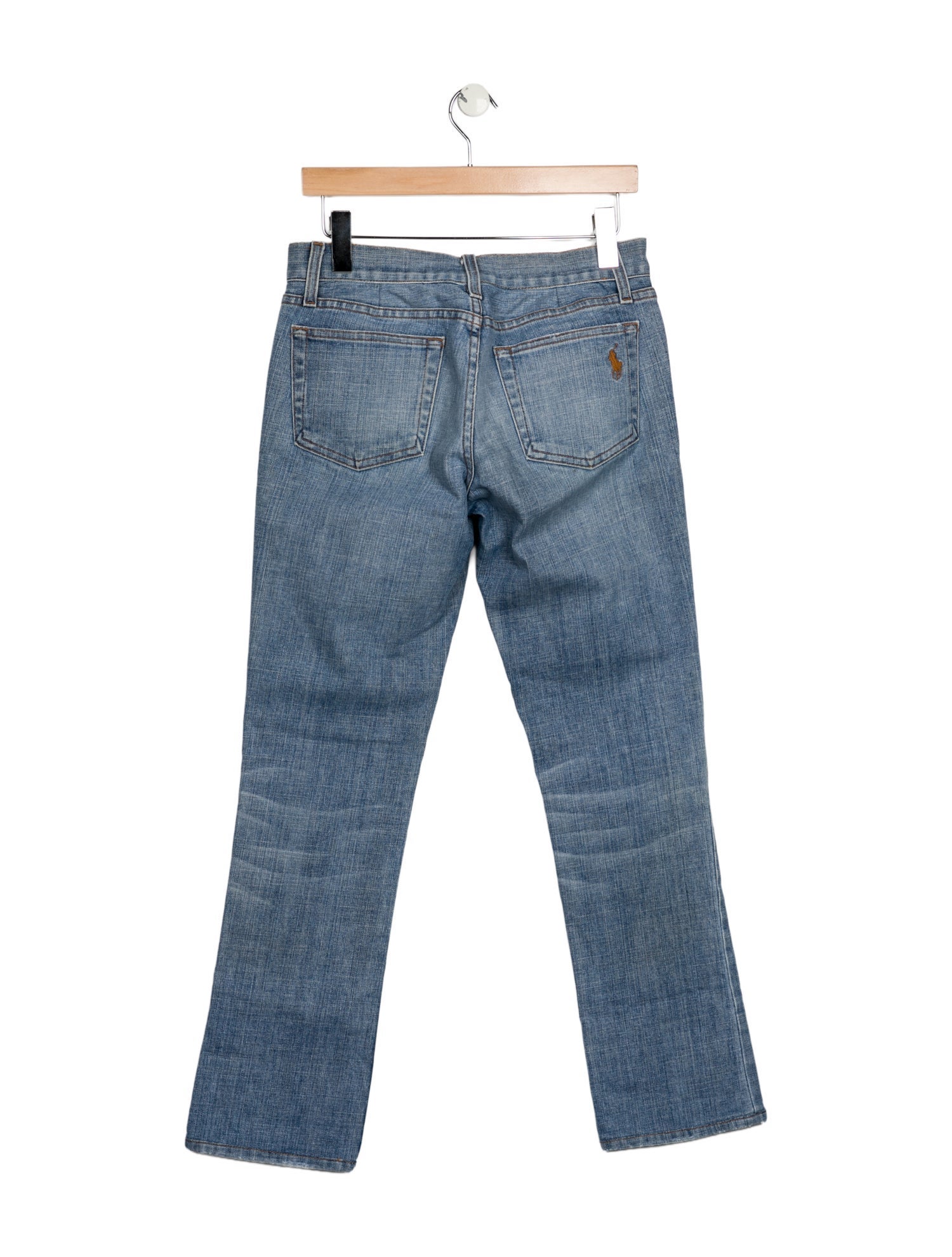 Ralph Lauren Black Label Mid-Rise Straight Leg Jeans