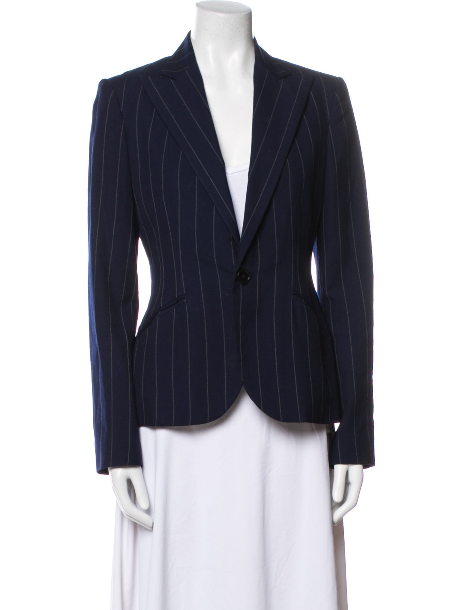 Ralph Lauren Black Label Wool Striped Blazer