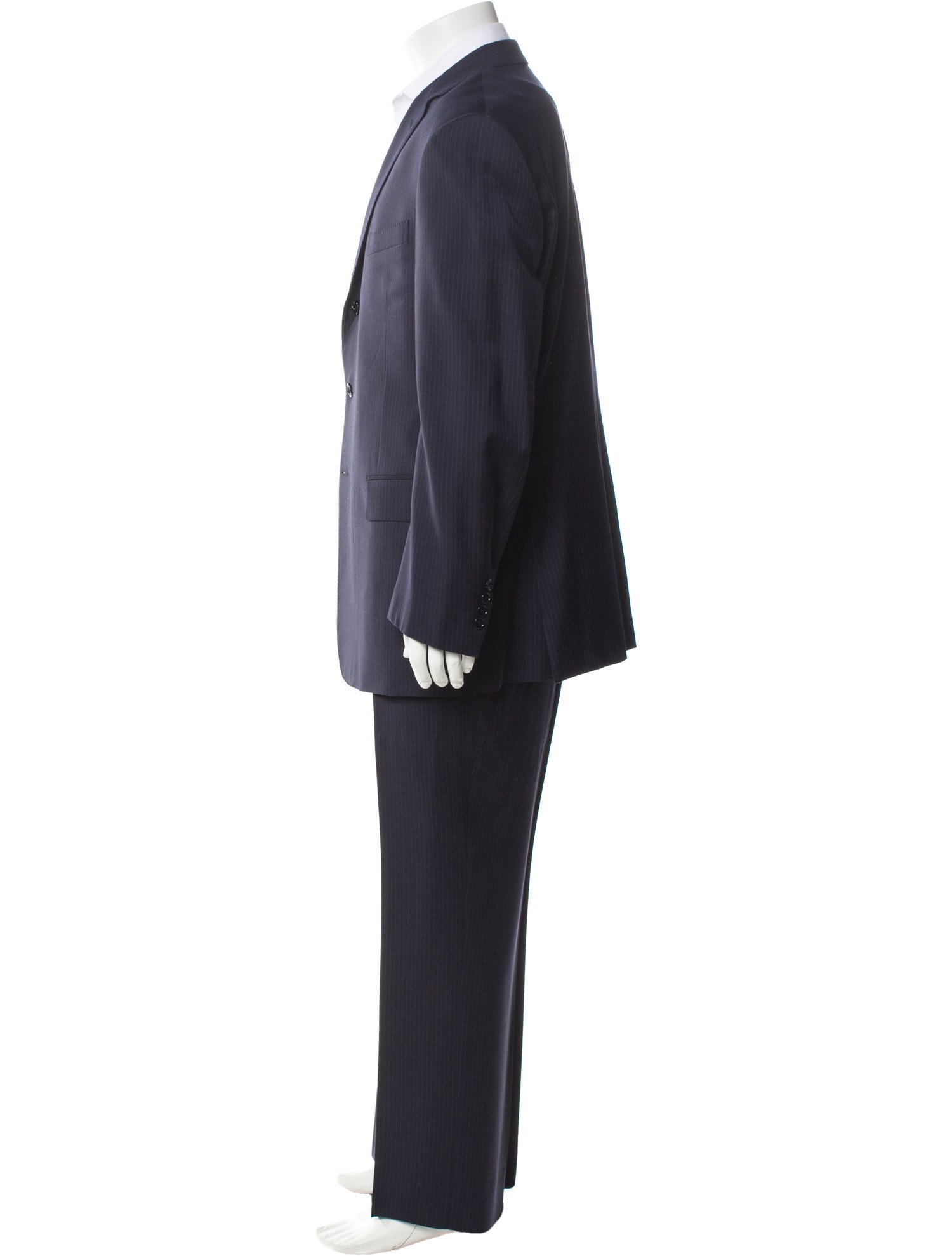 Ralph Lauren Black Label Wool Striped Two-Piece Suit