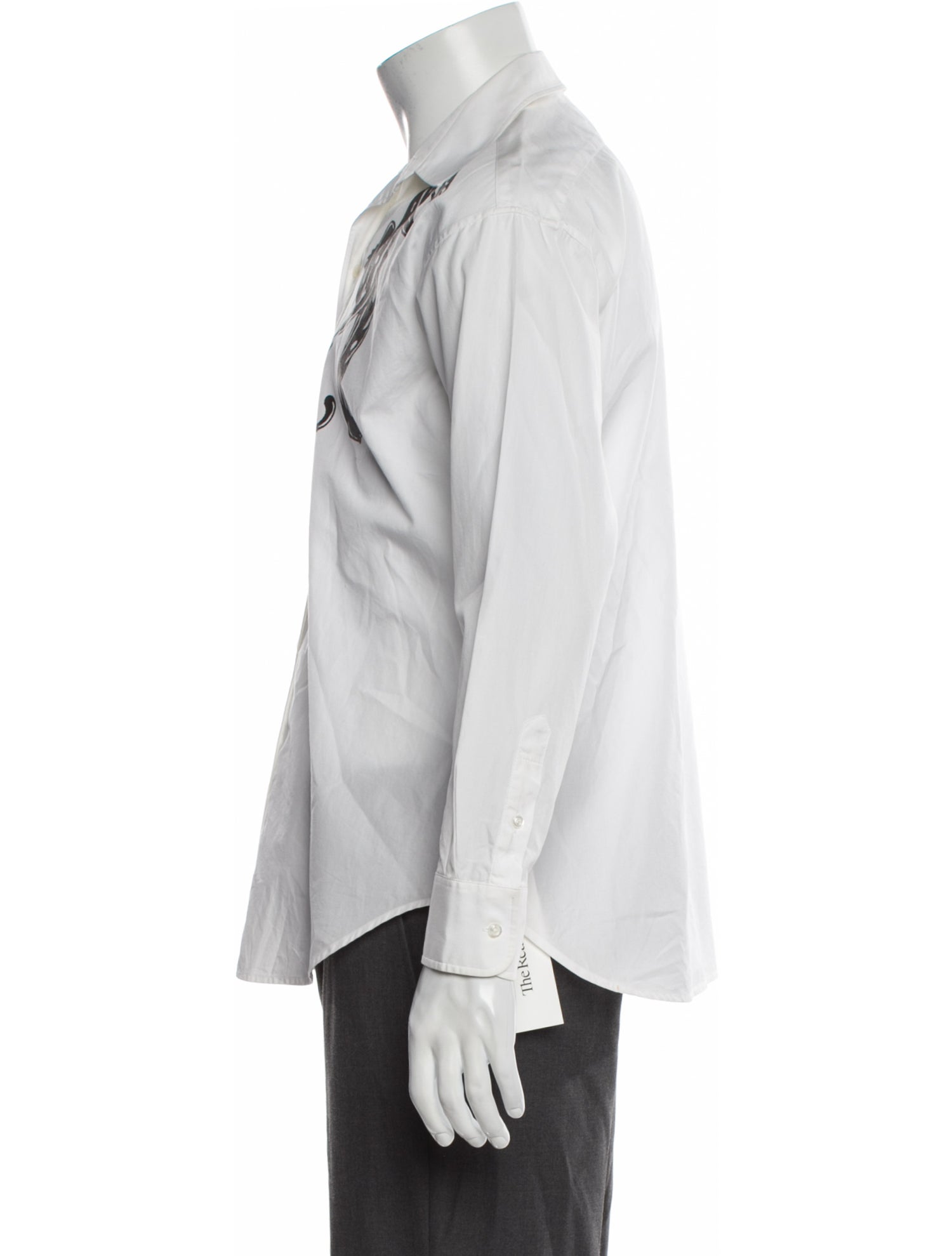 Ralph Lauren Black Label Graphic Print Long Sleeve Dress Shirt