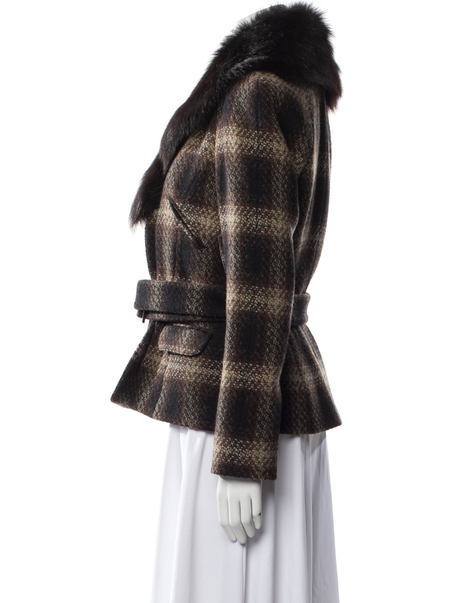 Ralph Lauren Black Label Wool Fur Jacket