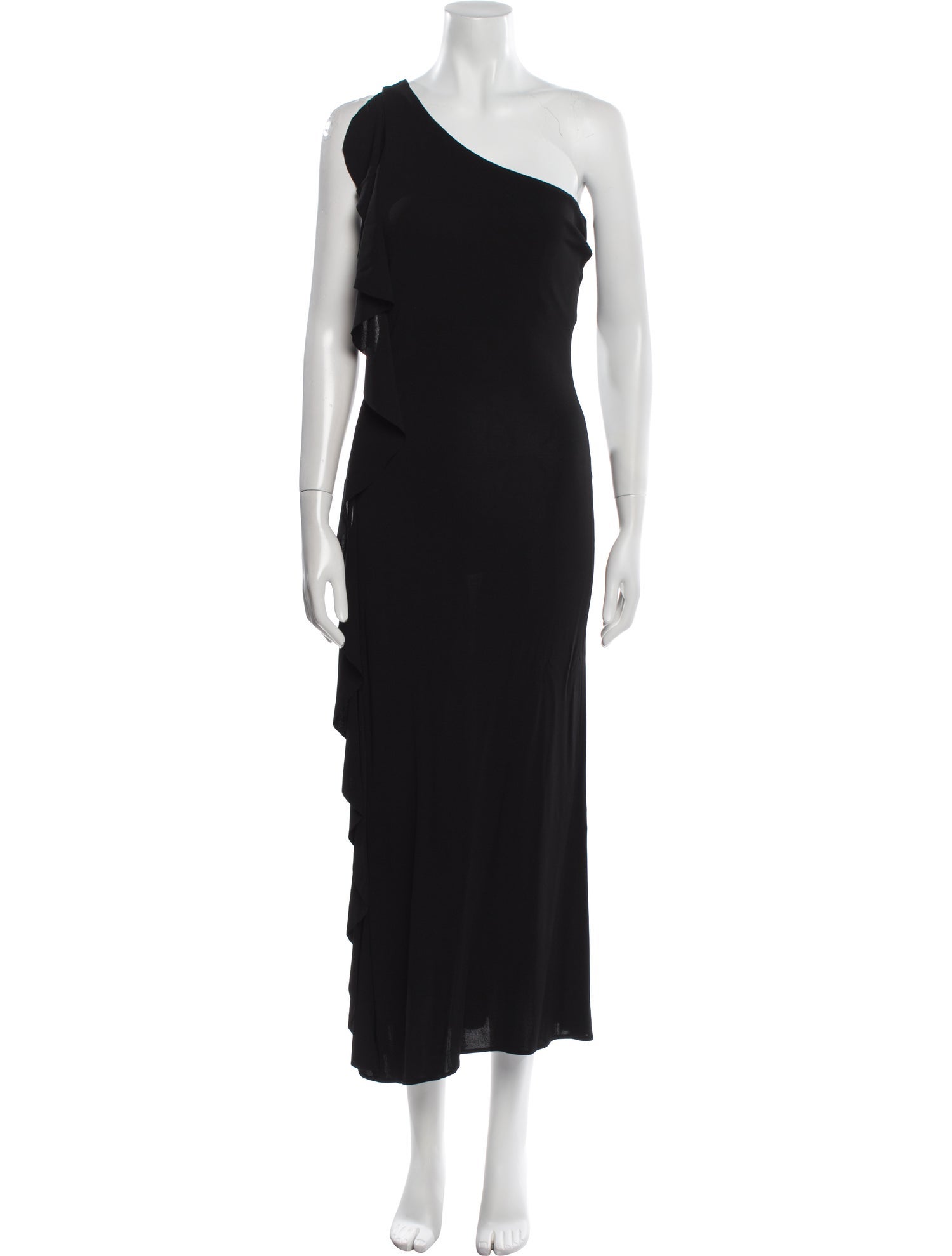 Ralph Lauren Black Label One-Shoulder Long Dress