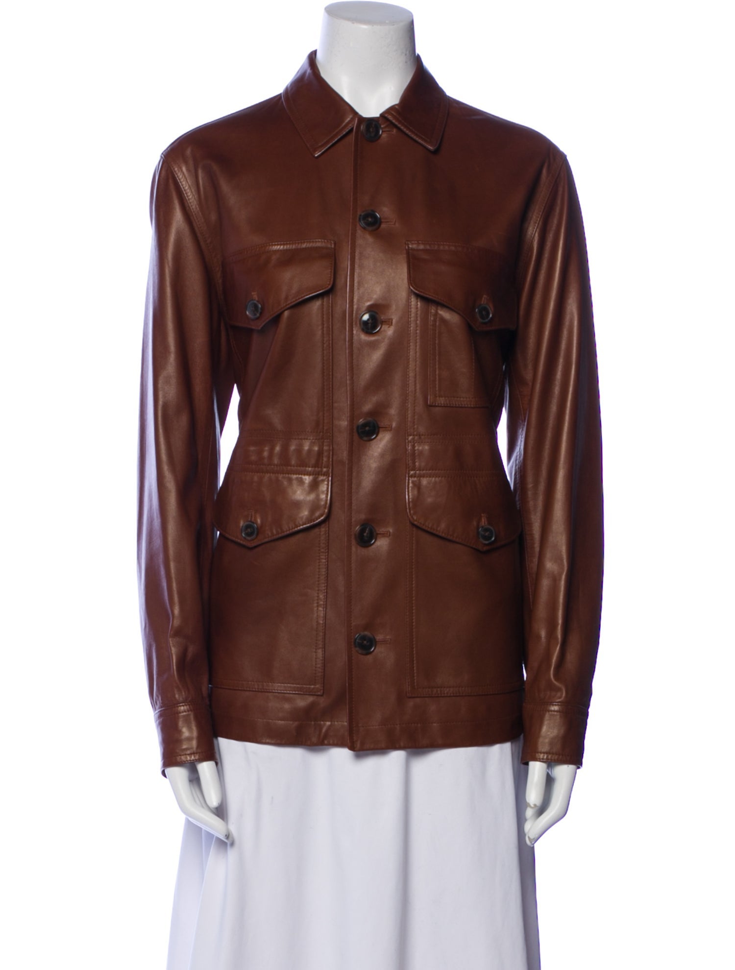 Ralph Lauren Black Label Lamb Leather Utility Jacket