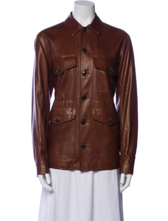 Ralph Lauren Black Label Lamb Leather Utility Jacket