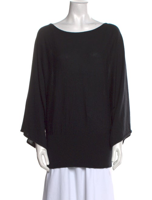 Ralph Lauren Black Label Cashmere Bateau Neckline Sweatshirt