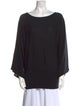 Ralph Lauren Black Label Cashmere Bateau Neckline Sweatshirt