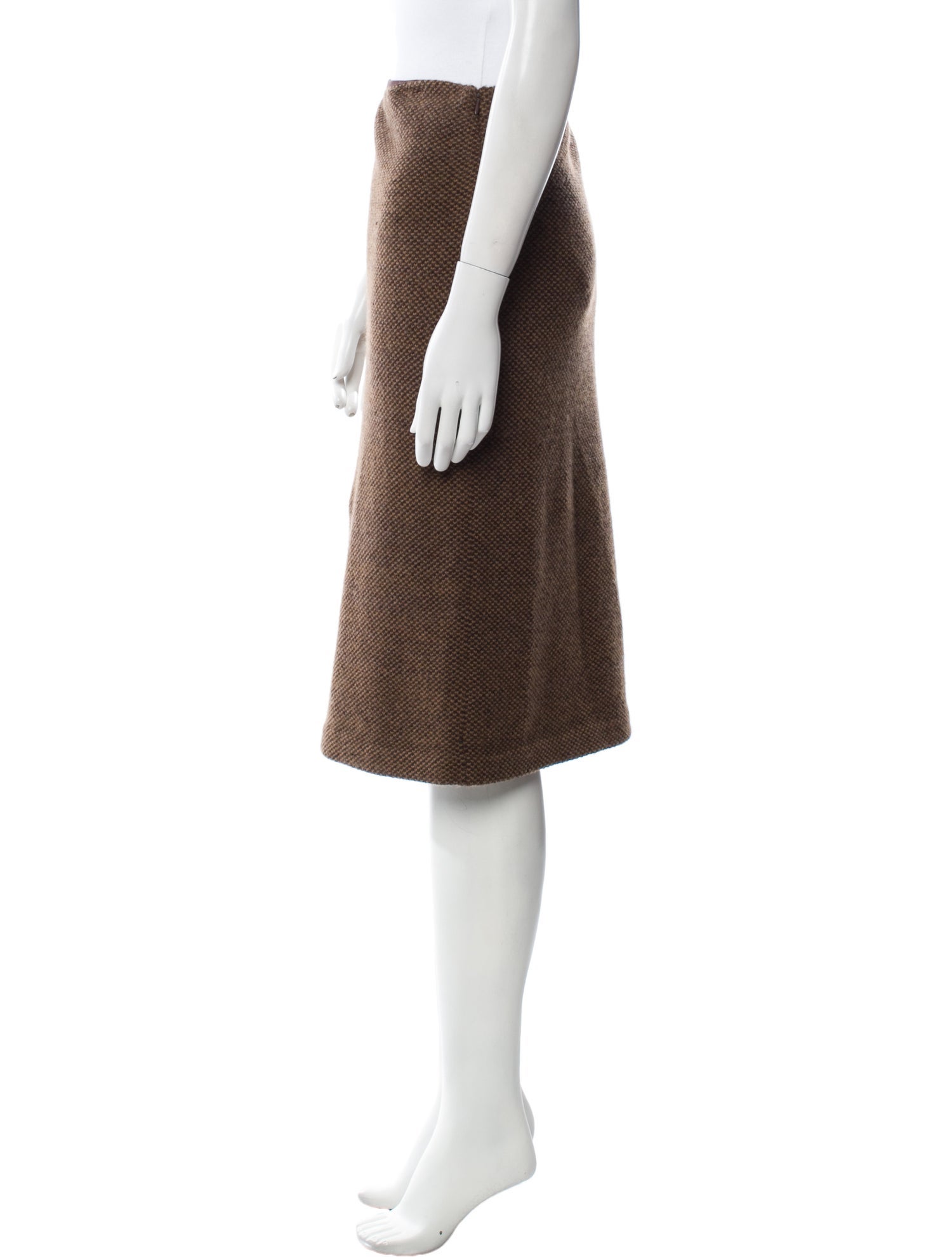 Ralph Lauren Black Label Wool Knee-Length Skirt