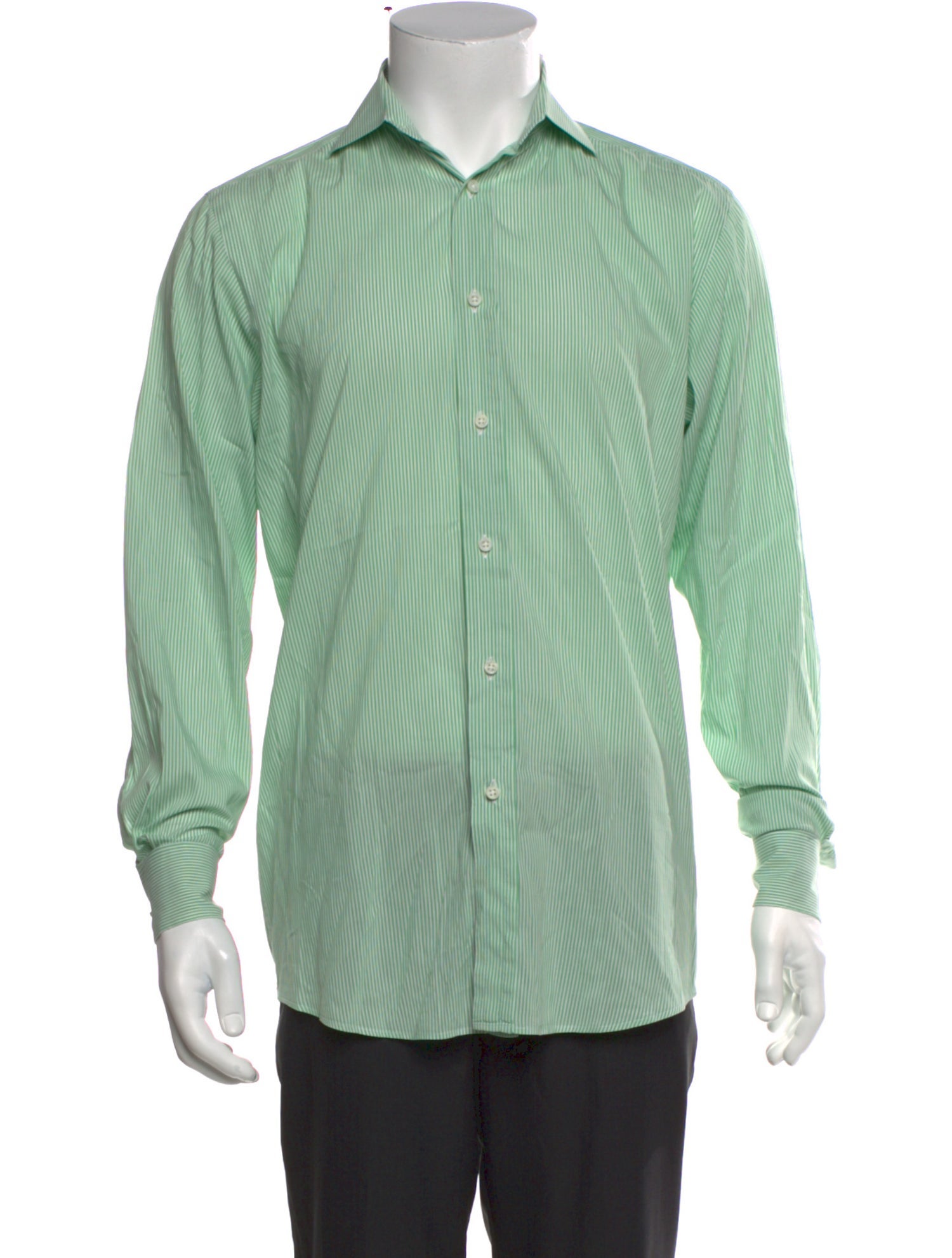 Ralph Lauren Black Label Striped Long Sleeve Dress Shirt